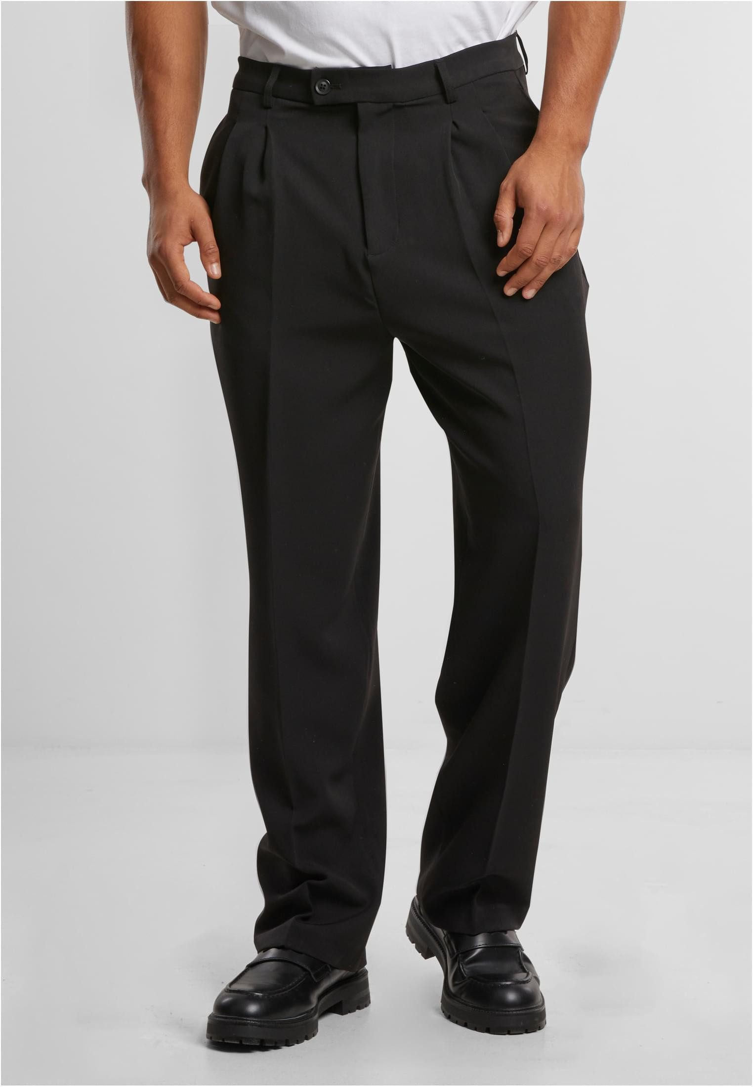 URBAN CLASSICS Anzughose Double Pleated Dressed Pants Anzughose Herren günstig online kaufen