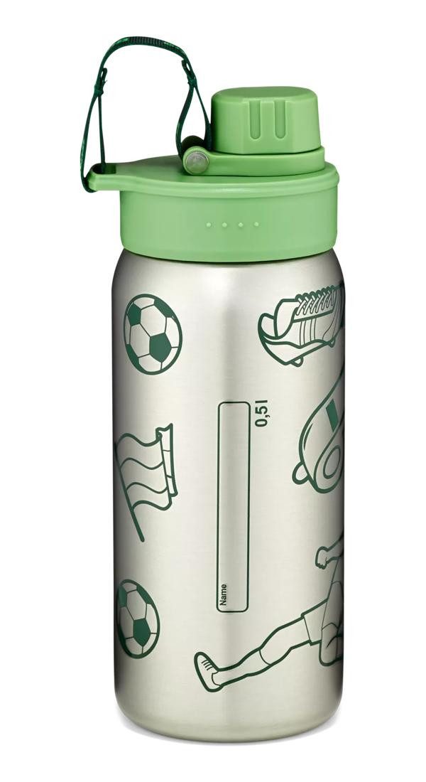 ergobag Trinkflasche Edelstahl Trinkflasche, auslaufsicher und kohlensäuregeeignet