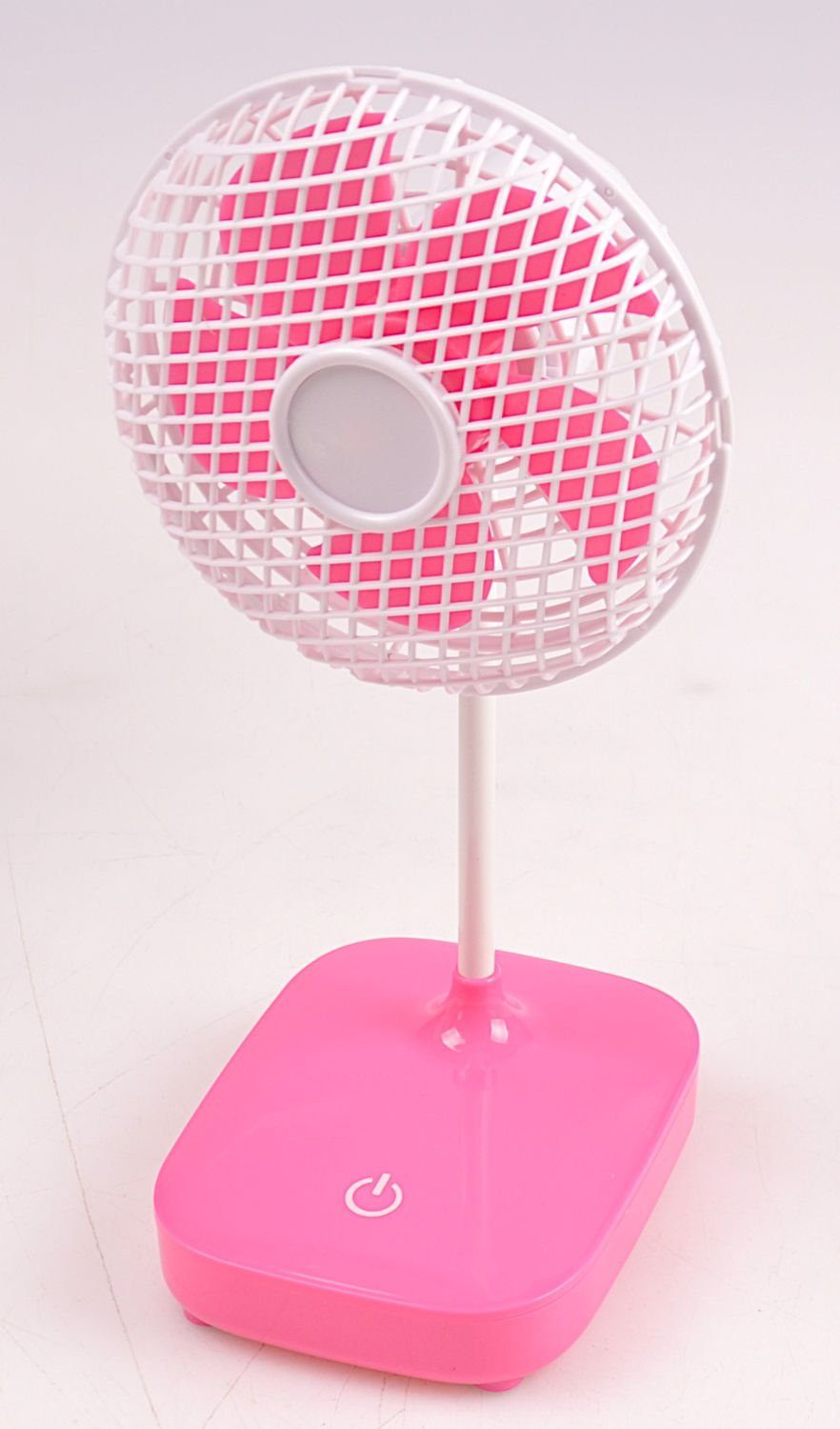 Lüfter BURI Ø13cm Kühler rosa Mini-Ventilator Standventilator Tischventilator Gebläse