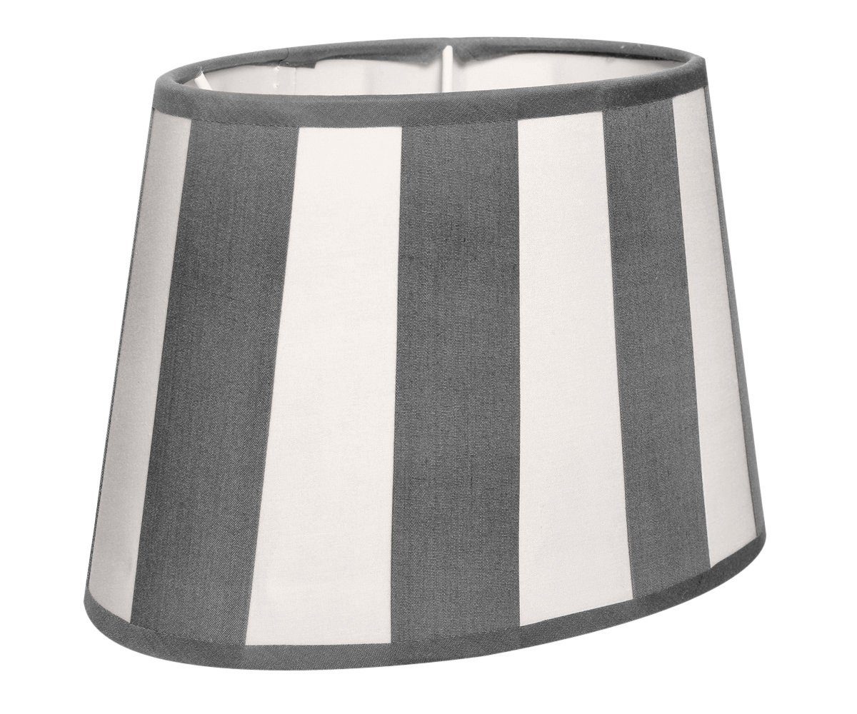 Brillibrum Lampenschirm Lampenschirm gestreift oval rund Streifenmuster E27 E14