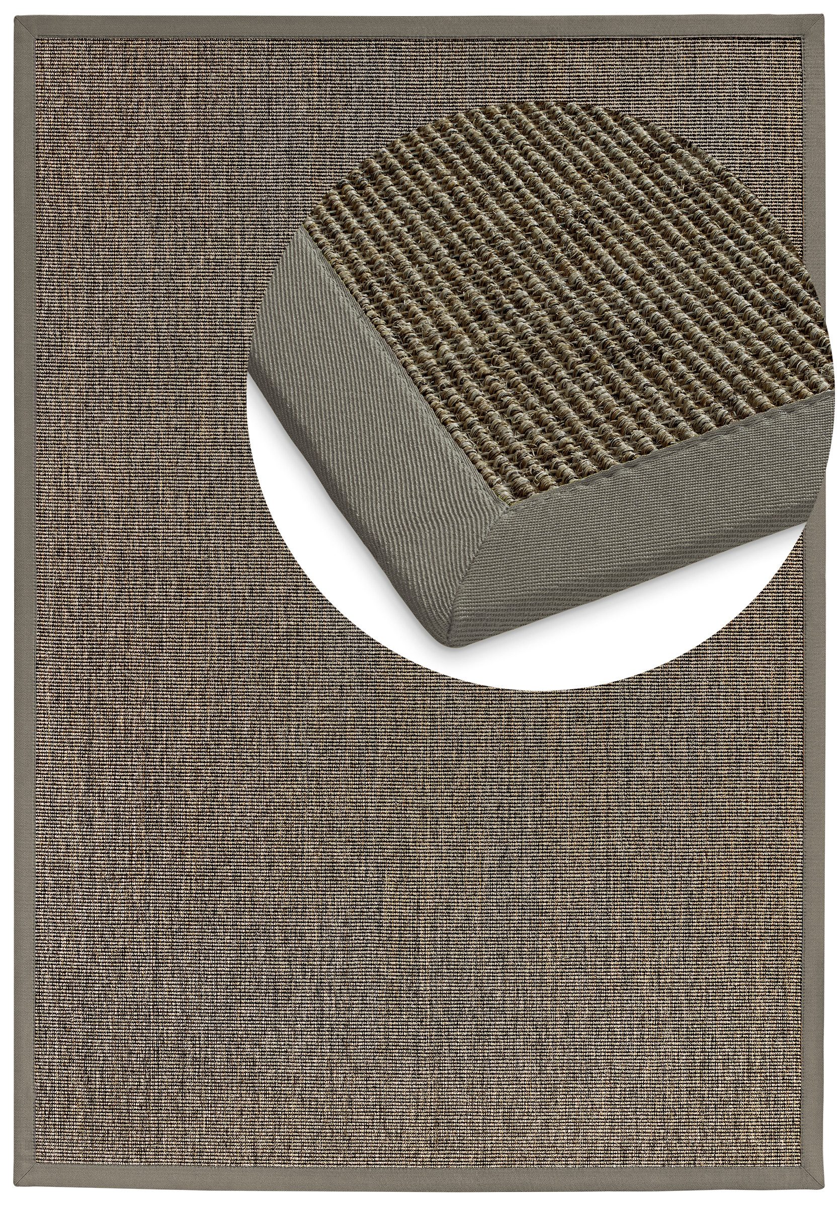 Dekowe Sisalteppich Mara S2 mit Bordüre, rechteckig, Höhe: 5 mm, Flachgewebe, Material: 100% Sisal, Wohnzimmer, Kundenliebling