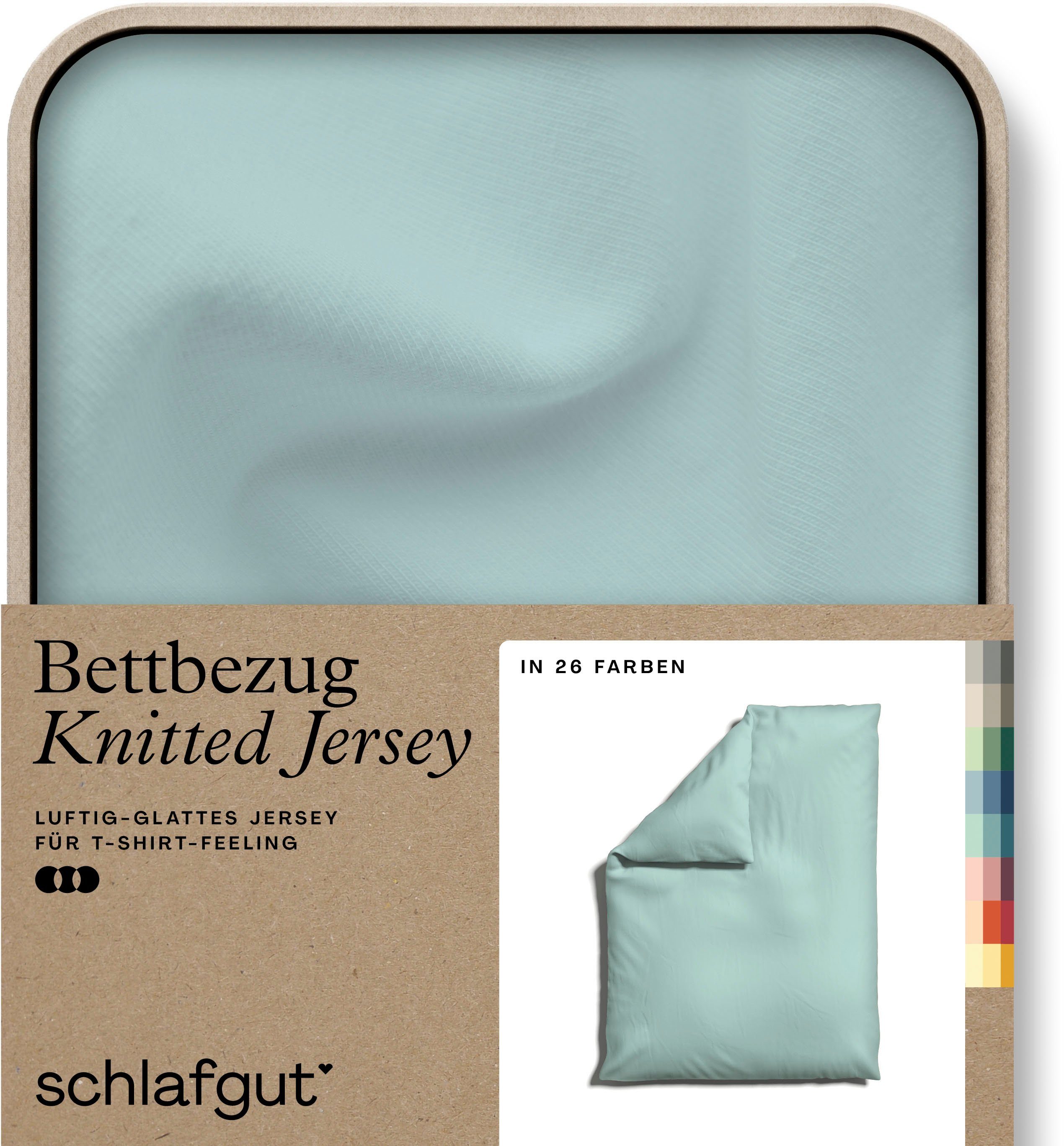 Schlafgut Bettbezug Knitted Jersey uni, aus günstig online kaufen