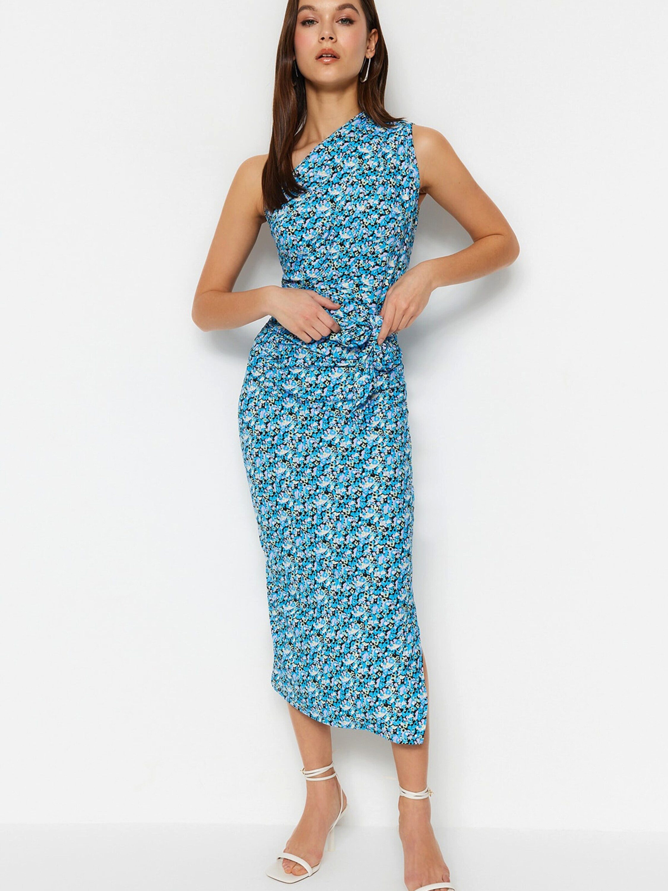 Trendyol Sommerkleid (1-tlg) Drapiert/gerafft