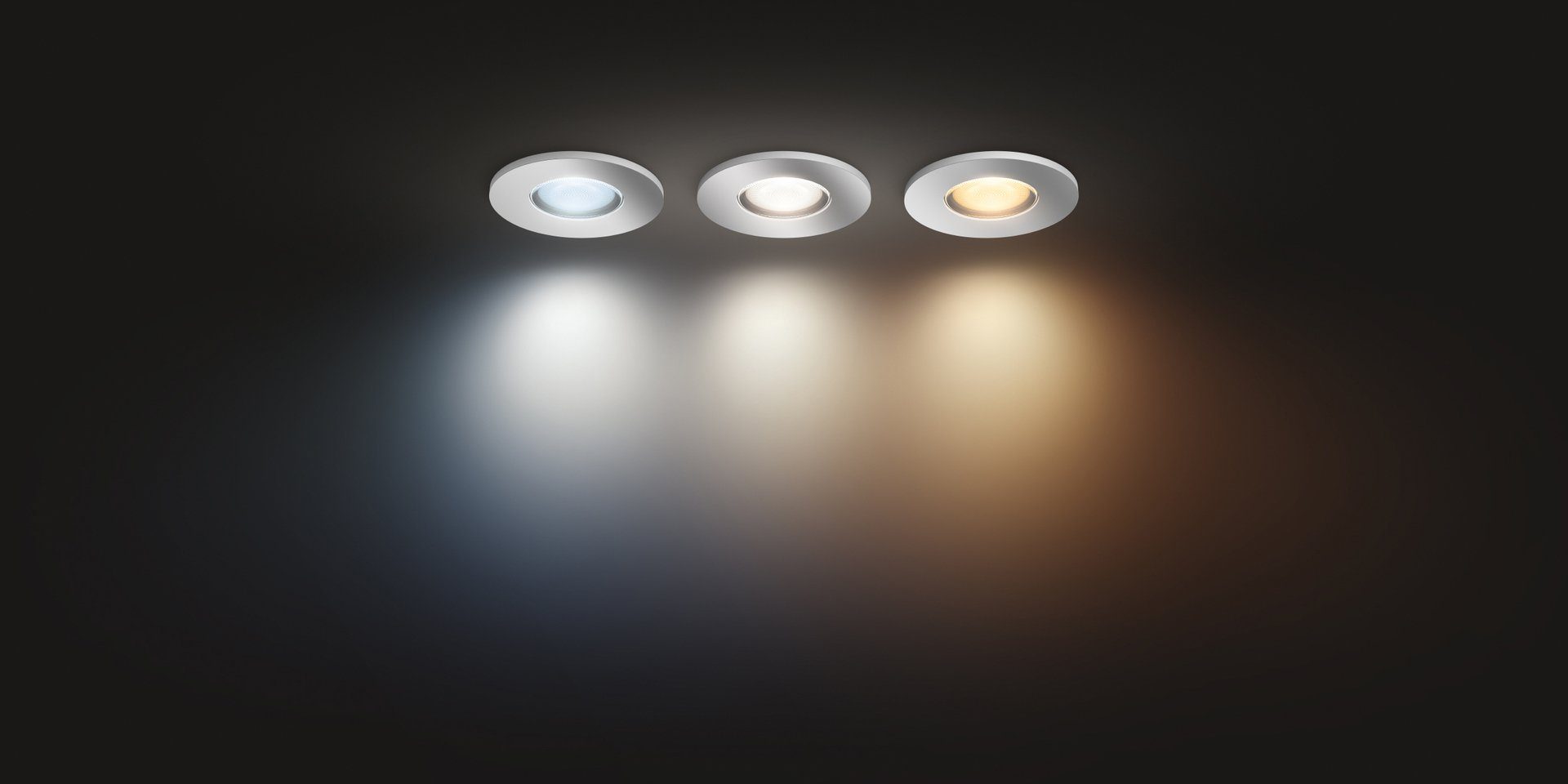 Flutlichtstrahler Dimmfunktion, LED Warmweiß Leuchtmittel Philips Adore, wechselbar, Hue