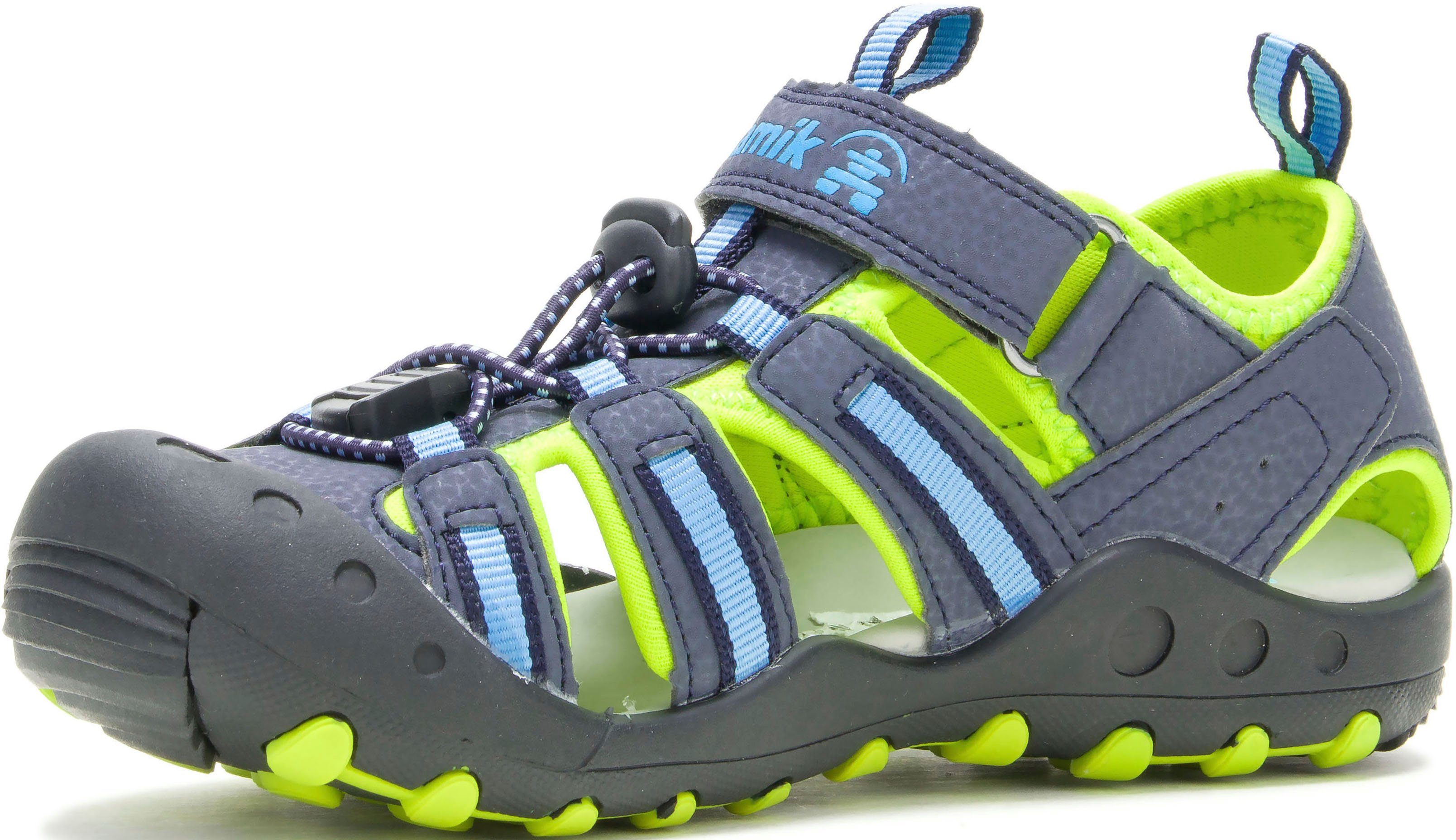 Kamik CRAB Outdoorsandale blau-lime