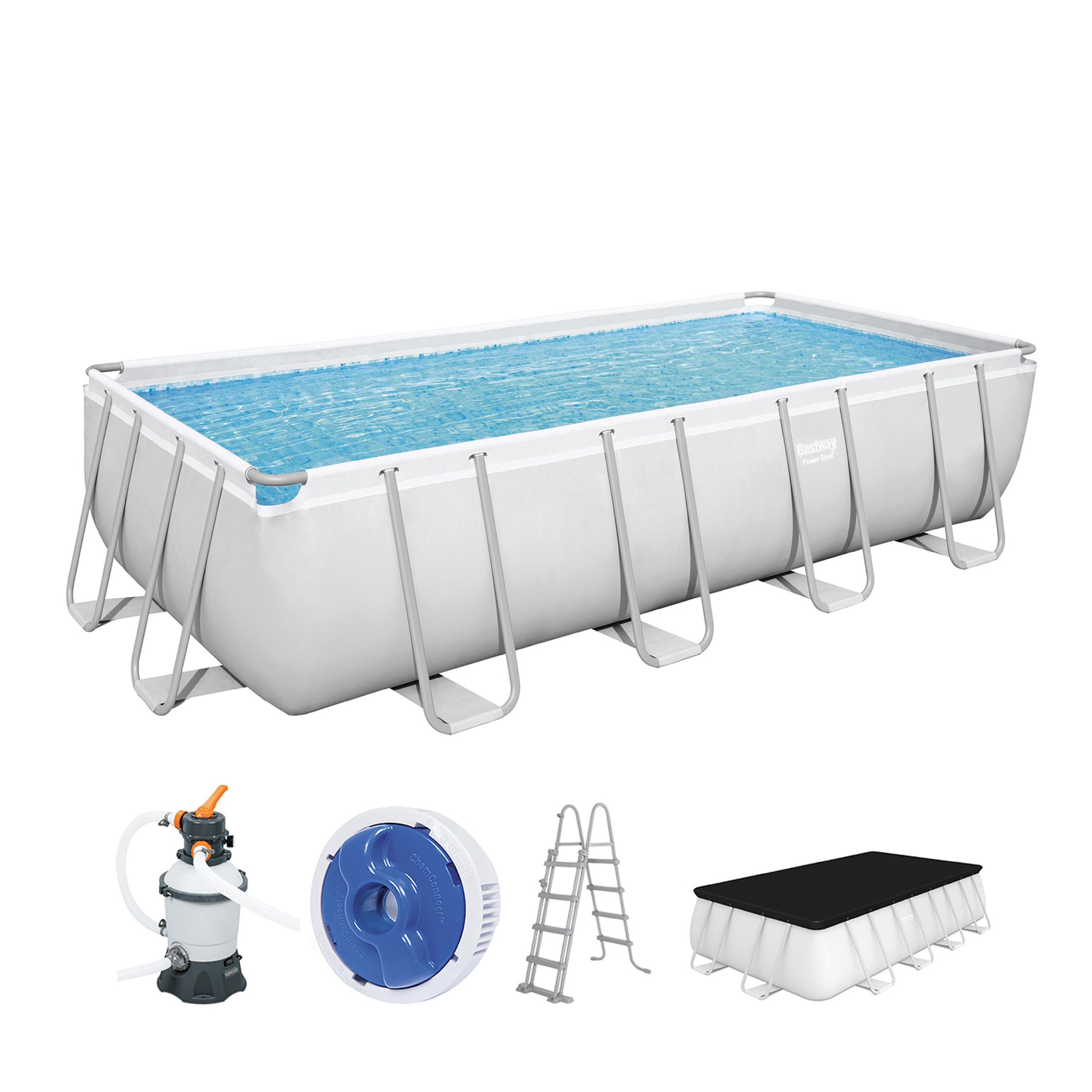 Framepool Power Steel™ Stahlrahmenpool 488 x 244 x 122 cm