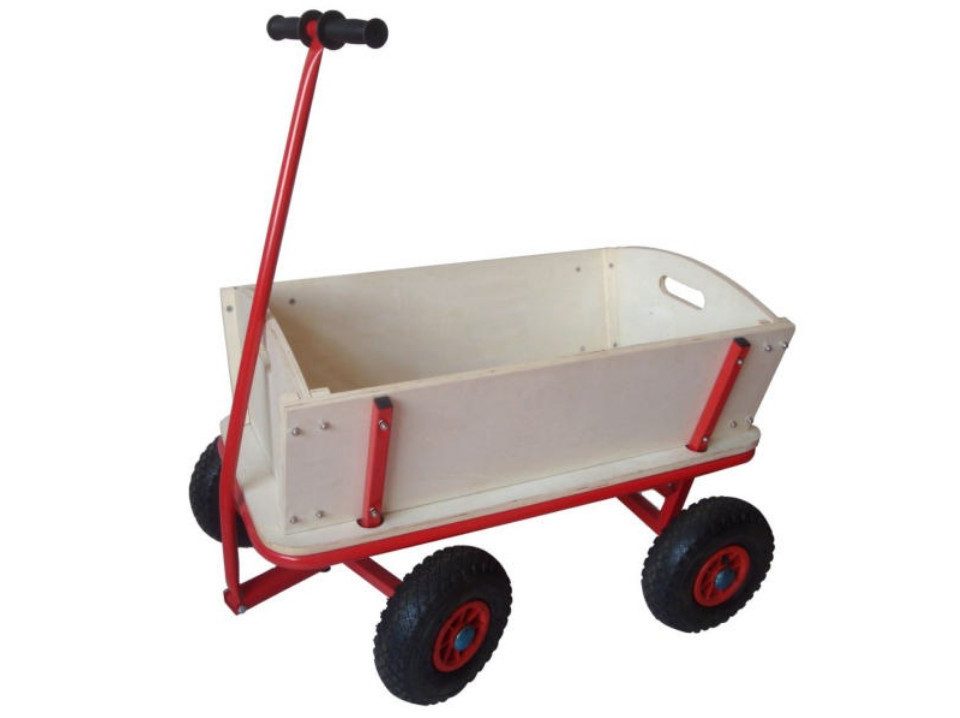 Flamingo Bollerwagen Flamingo Bollerwagen 95 x 60 x 98 cm holz/rot