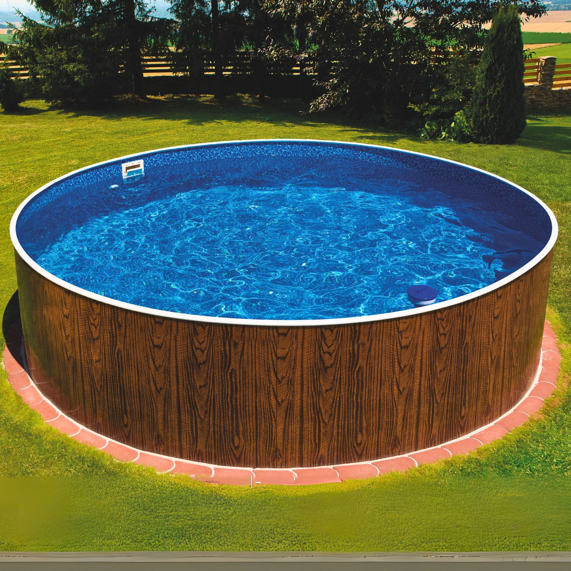 Poolomio Rundpool Azuro Deluxe Stahlwandpool Rund günstig online kaufen