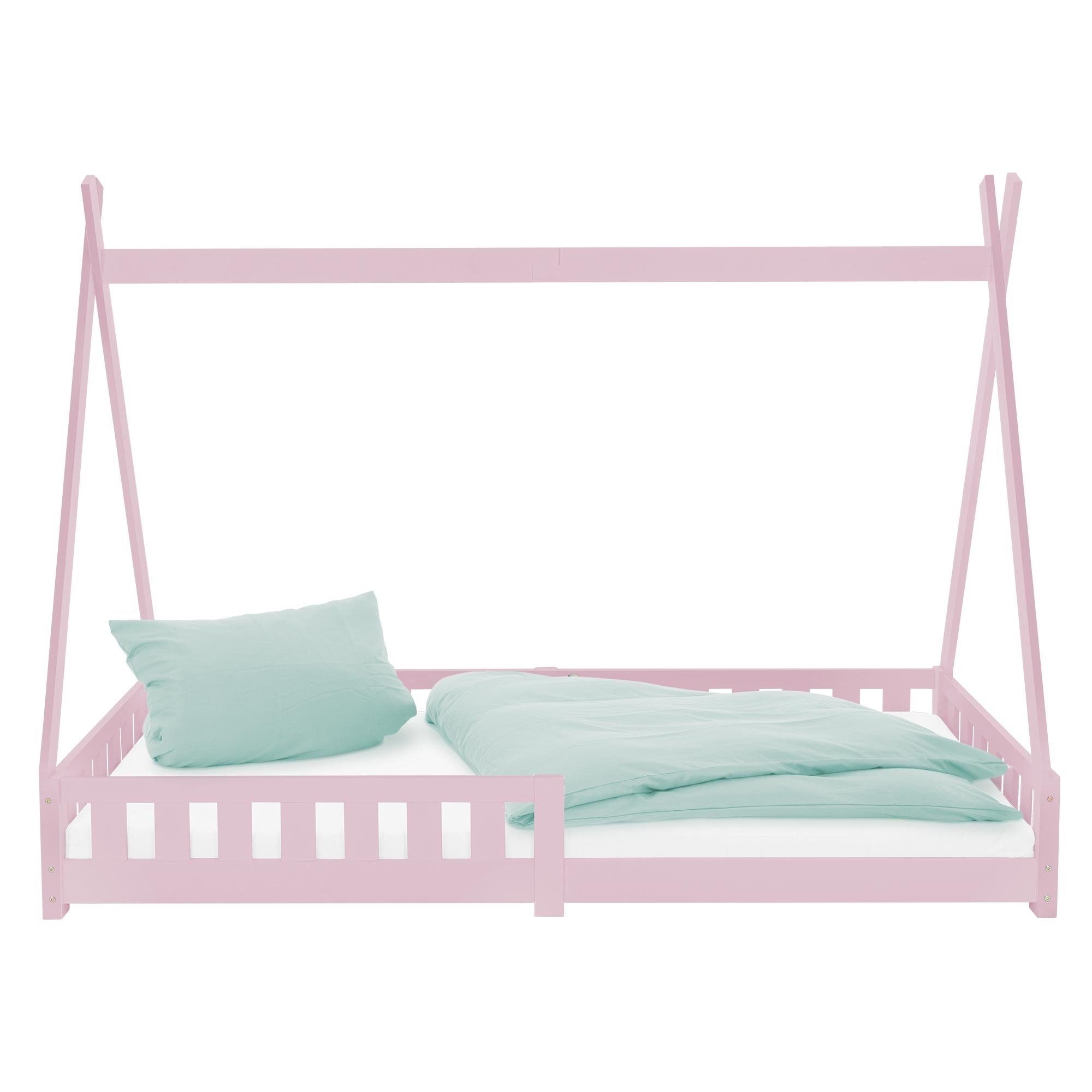 90x200 cm mit ML-DESIGN Matratze Kinderbett Lattenrost und Rausfallschutz Kinderbett inkl.