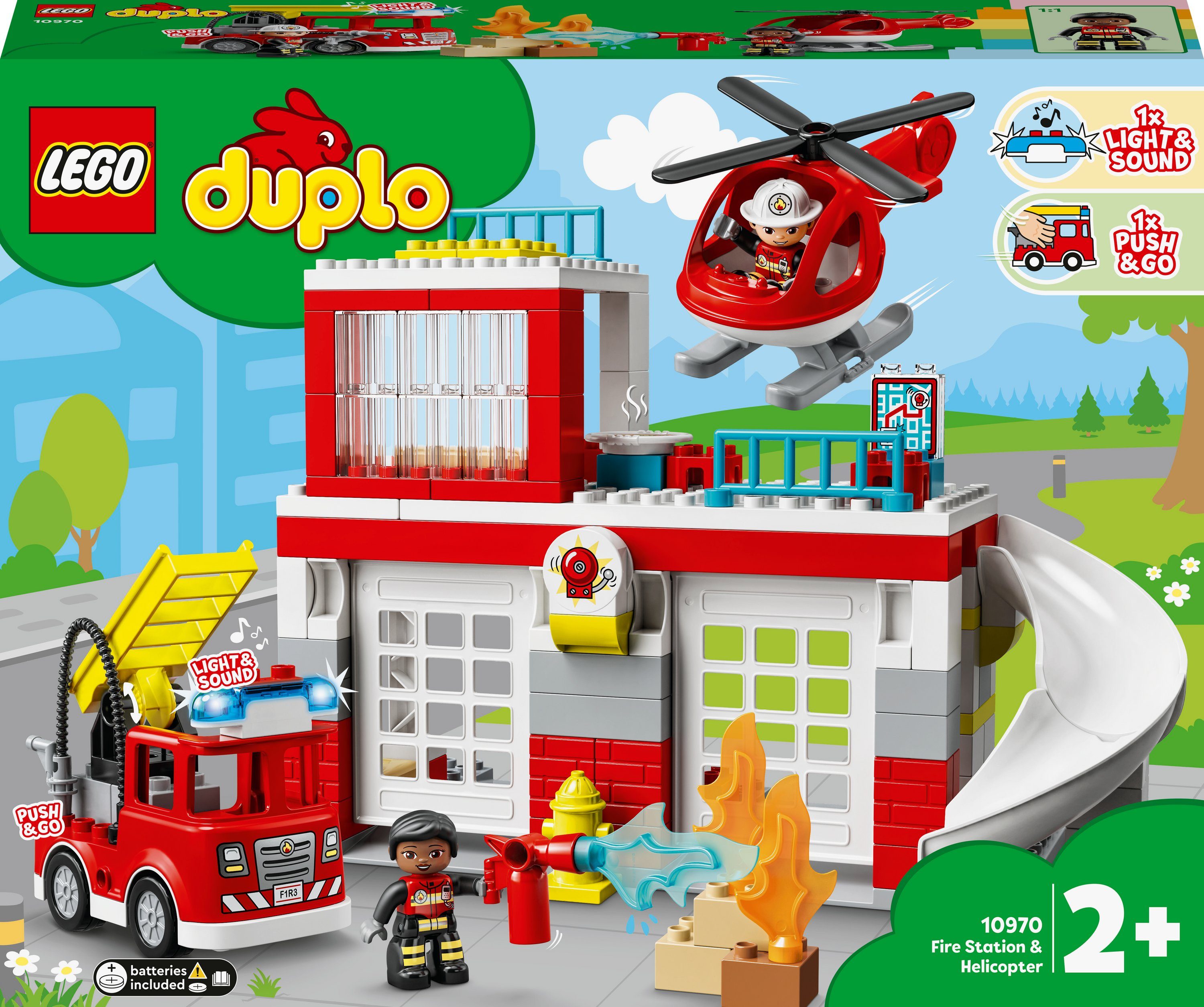 LEGO® LEGO Feuerwehrwache mit Hubschrauber Konstruktionsspielsteine
