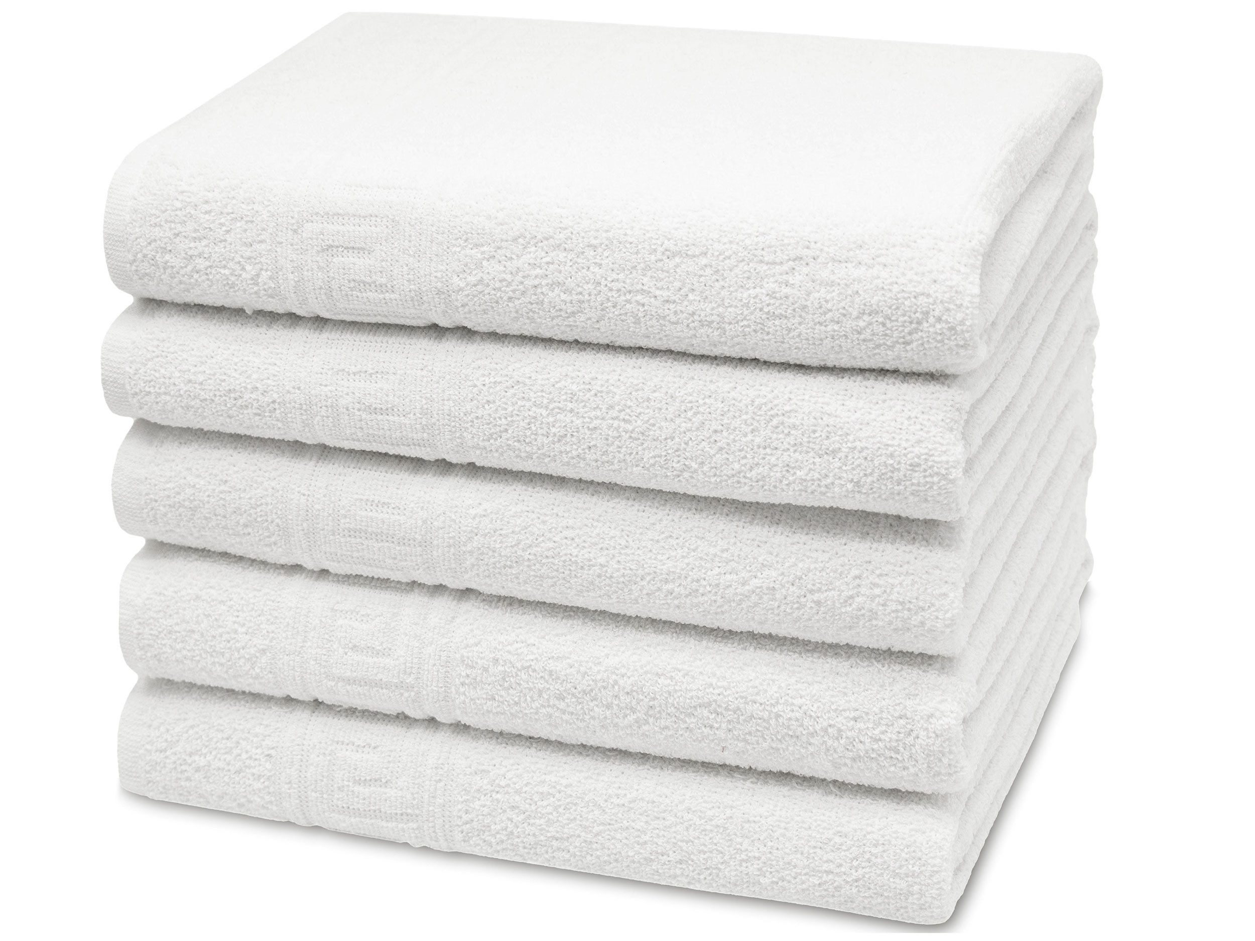 ZOLLNER Duschtücher, Mischgewebe (5-St), 70 x 140 cm, 70% Baumwolle, 30% Polyester, vom Hotelwäschespezialisten