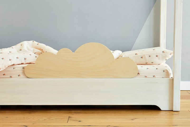 KraftKids Babybett Rausfallschutz aus Leimholz Wolke, einfache Montage zwischen Matratze und Lattenrost