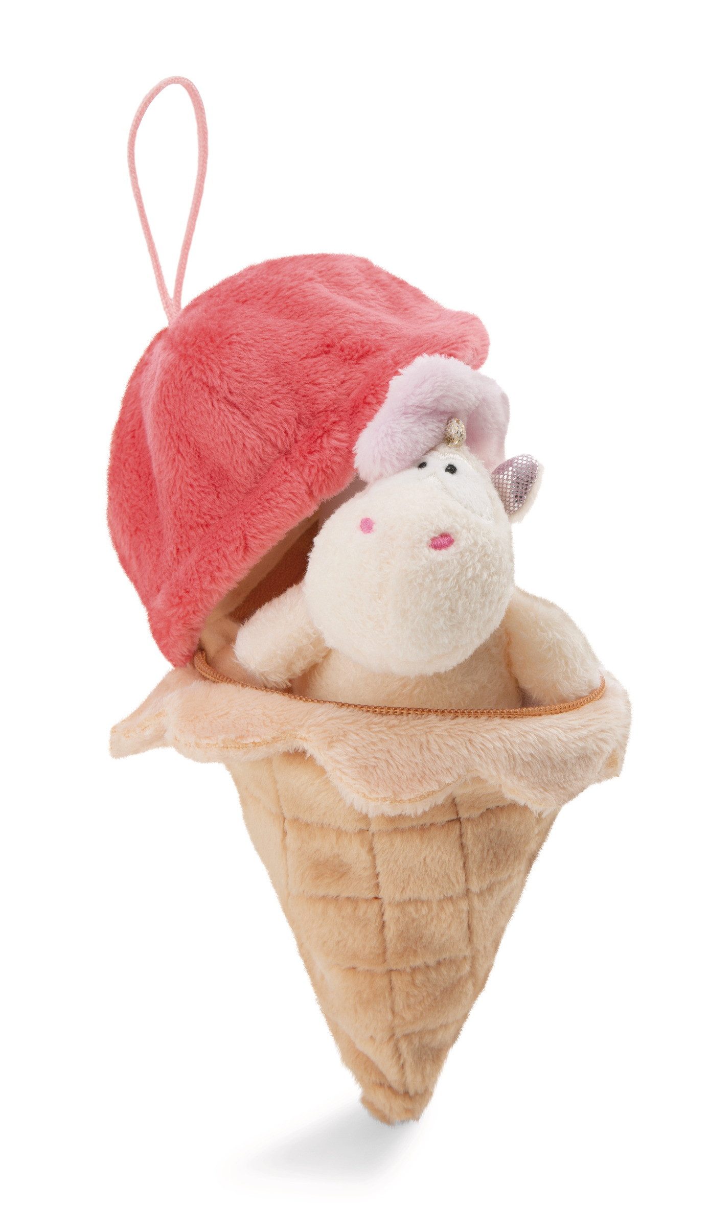 Kuscheltier 61914 - Einhorn Creamy Pink, 10 cm in Eis