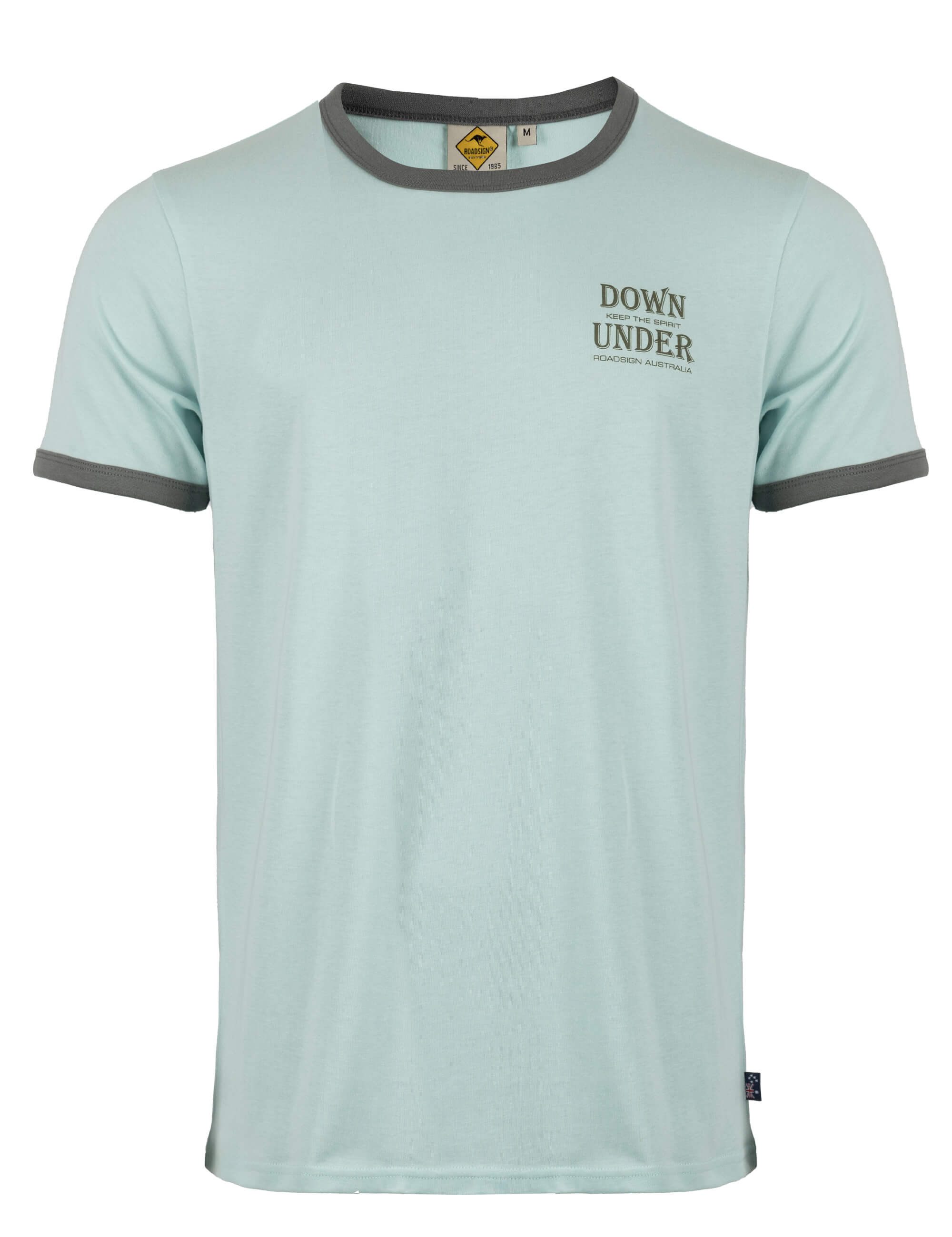 ROADSIGN australia T-Shirt Outline (1, 1-tlg., 1) dezenter Brustprint mit Kontrastdetails aus weichem Jersey