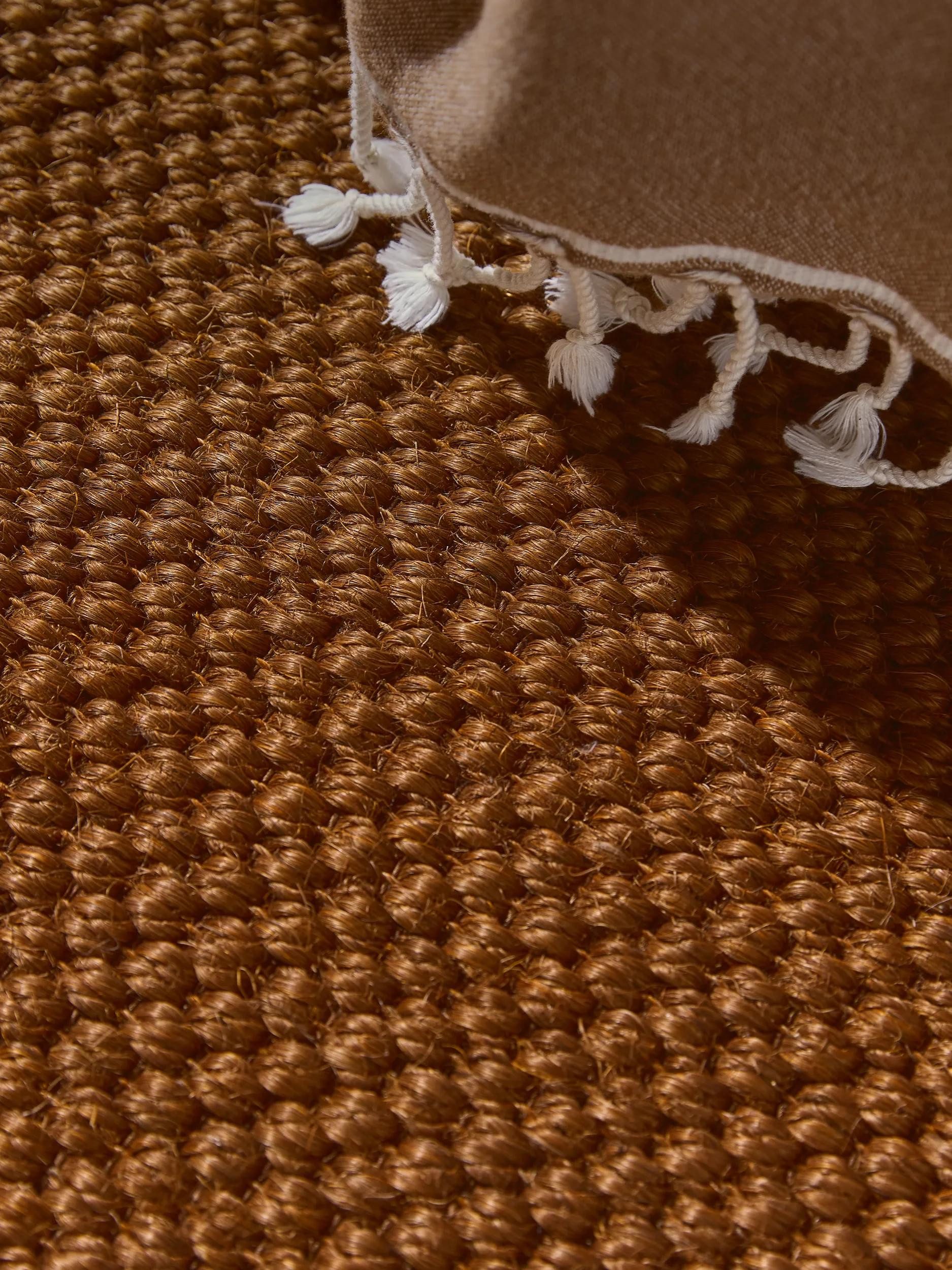 benuta Sisalteppich Greta, rund, Höhe: 5 mm, 100% Sisal Naturfaser, Teppich Wohnzimmer, Esszimmer, Schlafzimmer