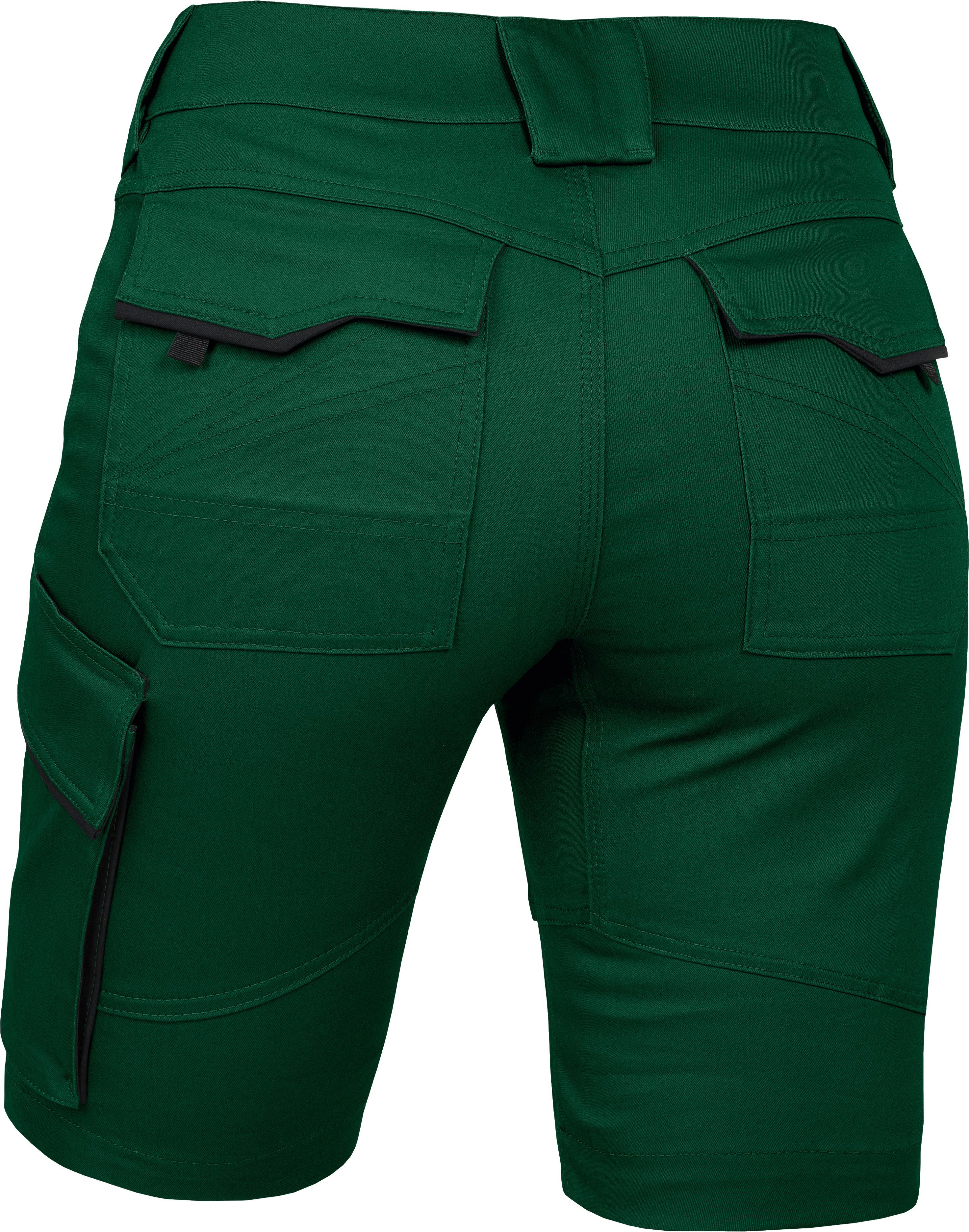 Leibwächter Arbeitsshorts Damen Flex-Line Arbeitsshort mit Reflektoren und femininer Passform (Arbeitskleidung für Handwerk, Garten oder Freizeit, mit Cargotasche) Kurze Stretch Cargoshorts mit elastischem Bund