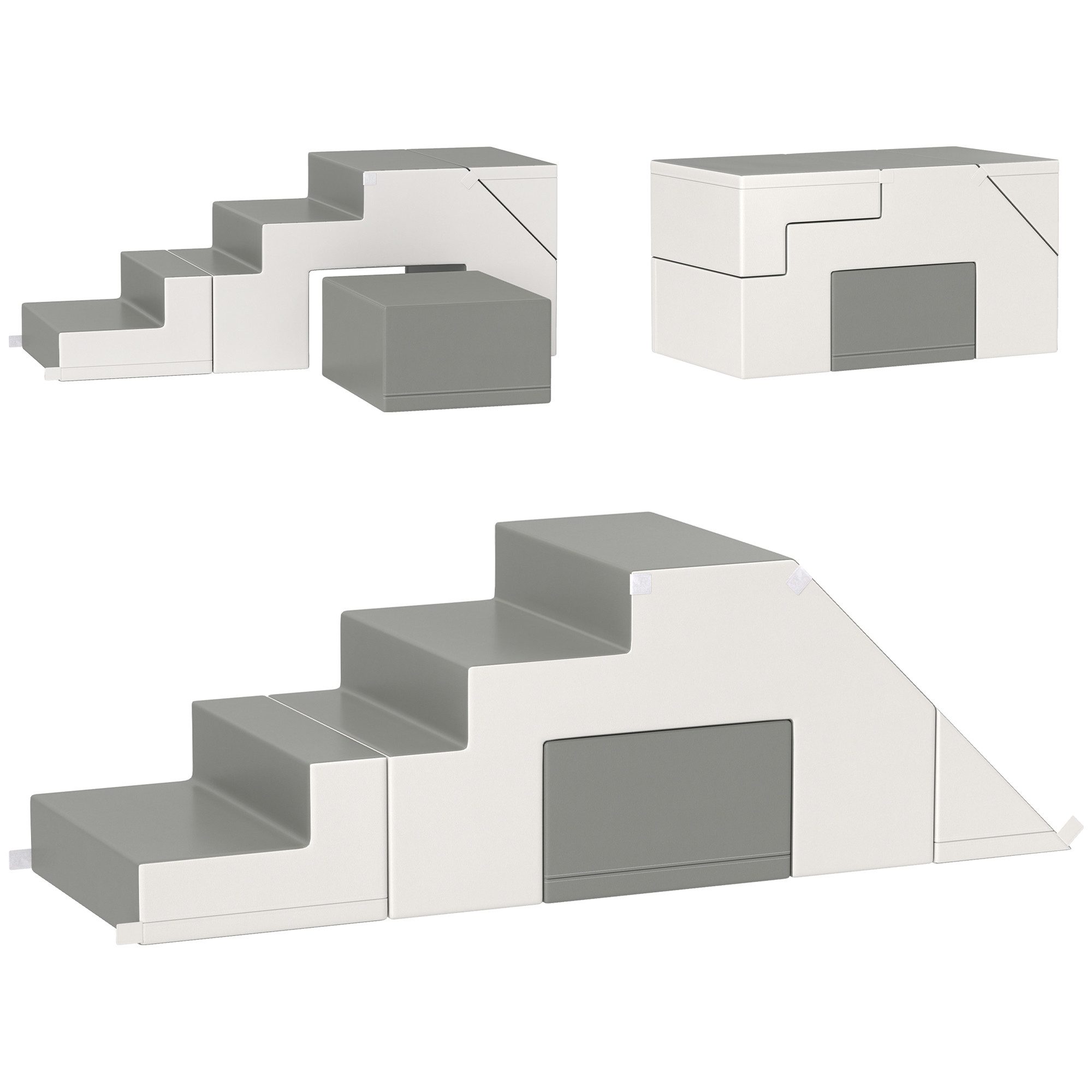 HOMCOM Softbausteine Schaumstoff Bausteine Riesenbausteine Bauklötze günstig online kaufen