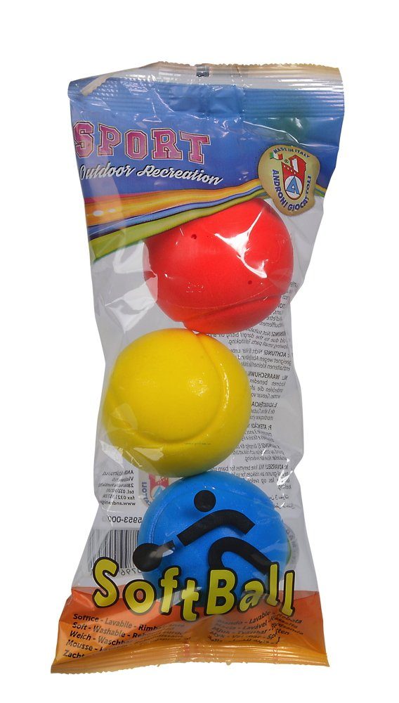 SIMBA Spielzeug-Gartenset Outdoor Spielzeug Ballspiel 3 Softbälle blau, gelb, rot 107354316