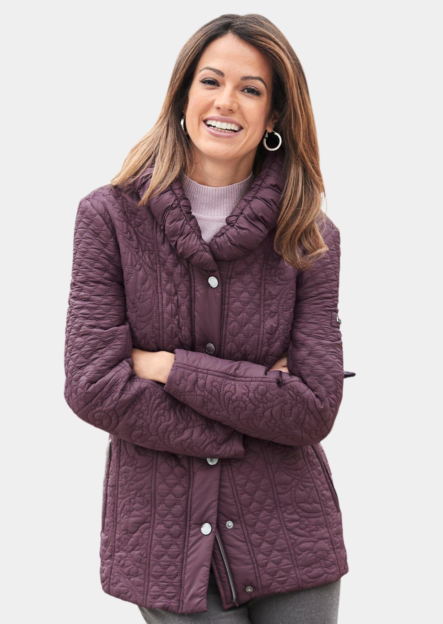 GOLDNER Kurzmantel Jacke mit attraktivem Stepp-Mustermix günstig online kaufen