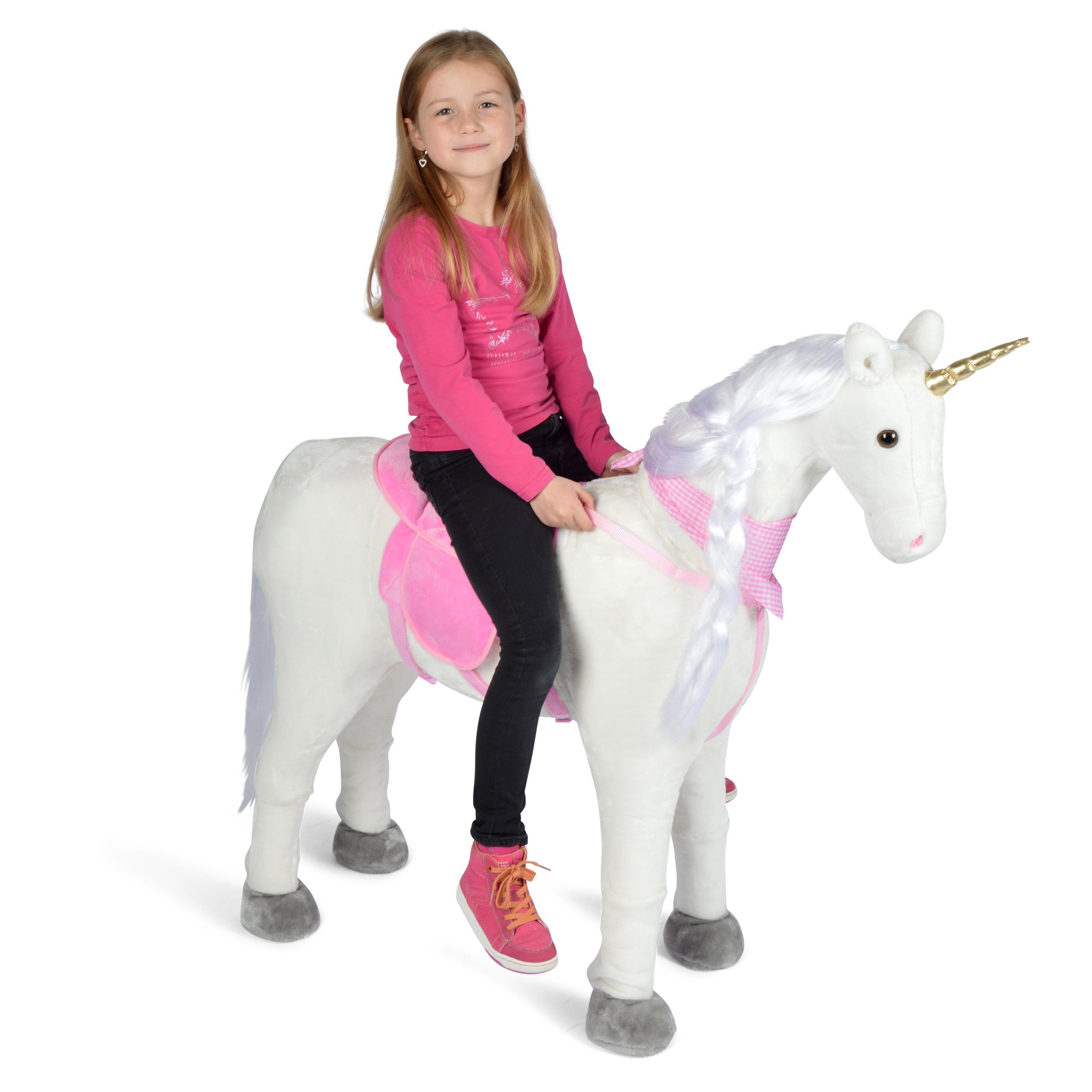 Pink Papaya Stehpferd »Stehpferd für Kinder zum Reiten Lissy 105 cm«,  Spielpferd, Pferd zum Reiten