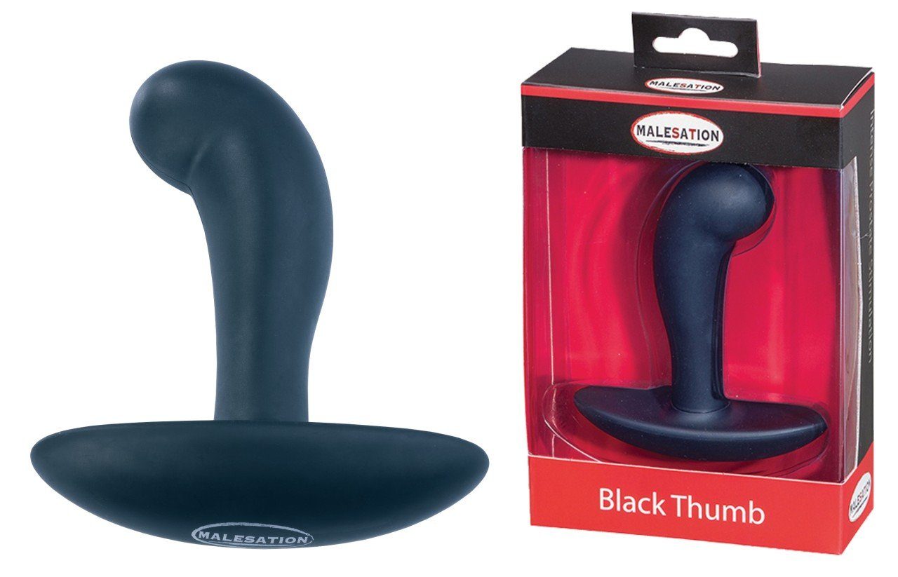 Malesation Analplug MALESATION Black Thumb