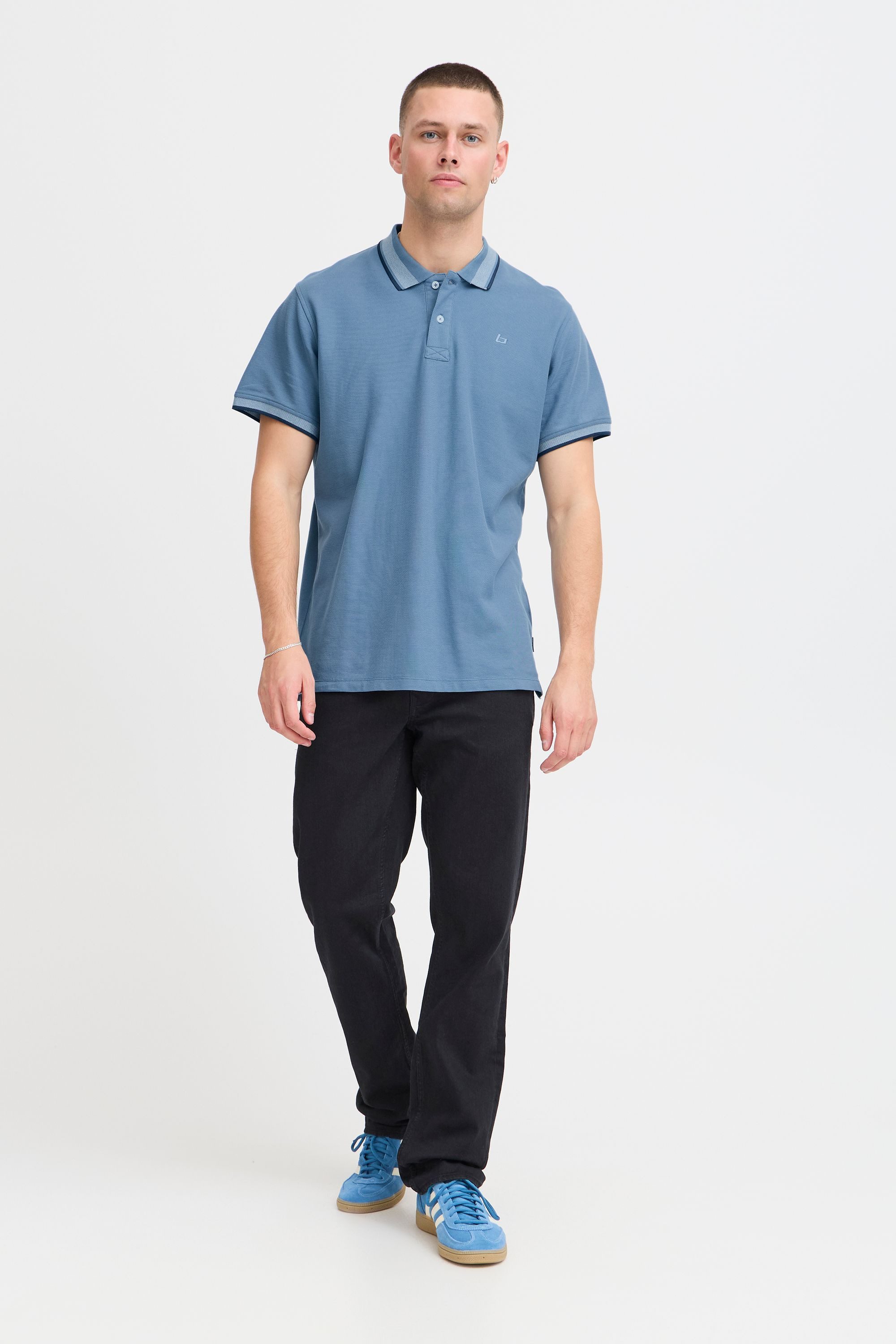 Blend Poloshirt BHElmo (1-tlg) Klassisches Poloshirt mit Stickerei
