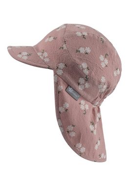 Sterntaler® Schirmmütze Schirmmütze mit Nackenschutz Blüten (1-St)