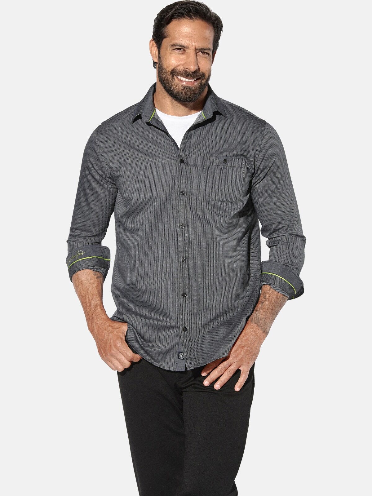 Jan Vanderstorm Langarmhemd JORLAND im Doppelpack günstig online kaufen