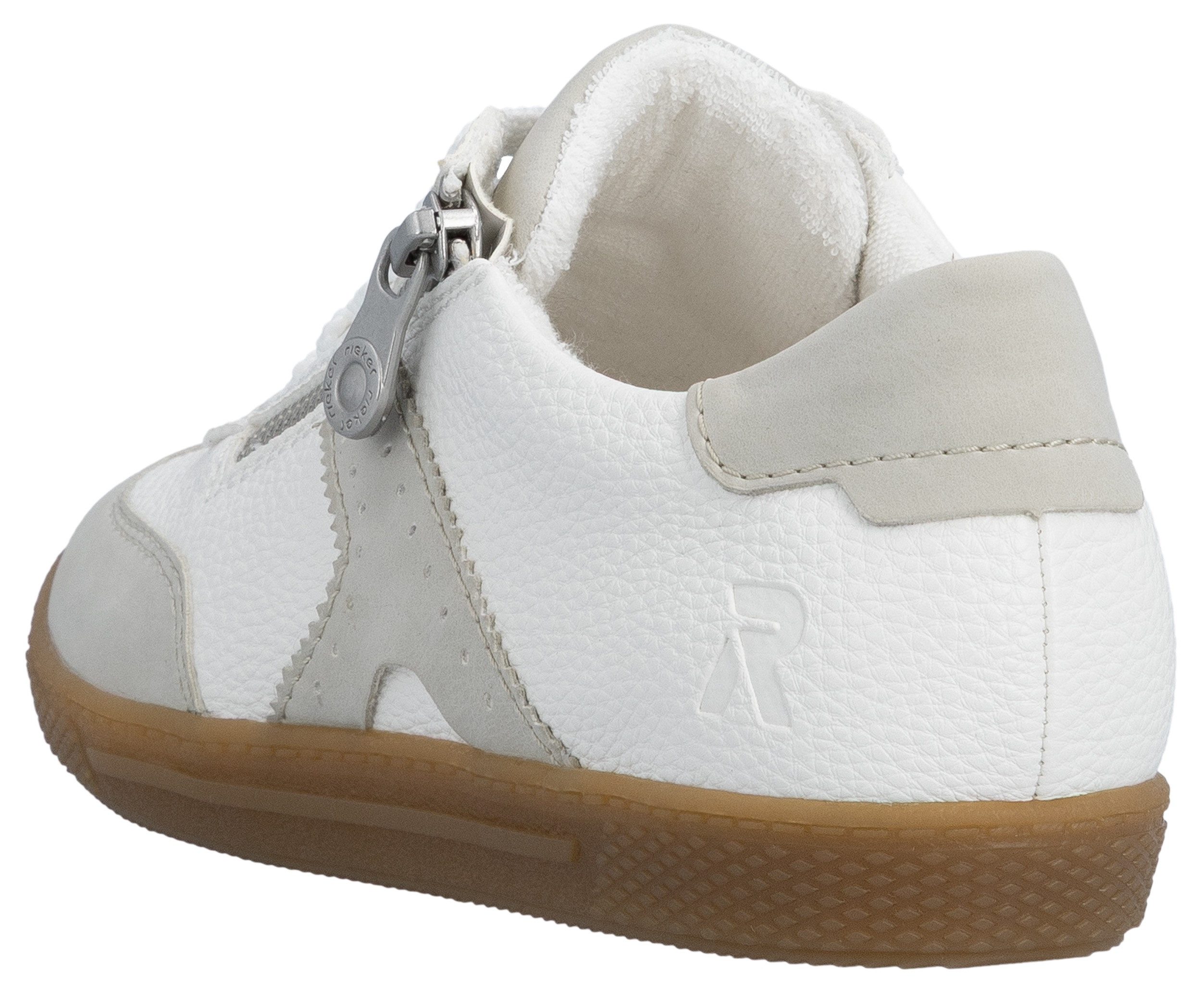 Rieker Sneaker Halbschuh, Freizeitschuh, Schnürschuh mit Reißverschluss