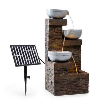 blumfeldt Wasserspiel Fez Solarbrunnen, (Set, Solarpanel;LED-Beleuchtung und Anschlussmaterial), spring zimmer zier brunnen led-beleuchtung terasse solar outdoor