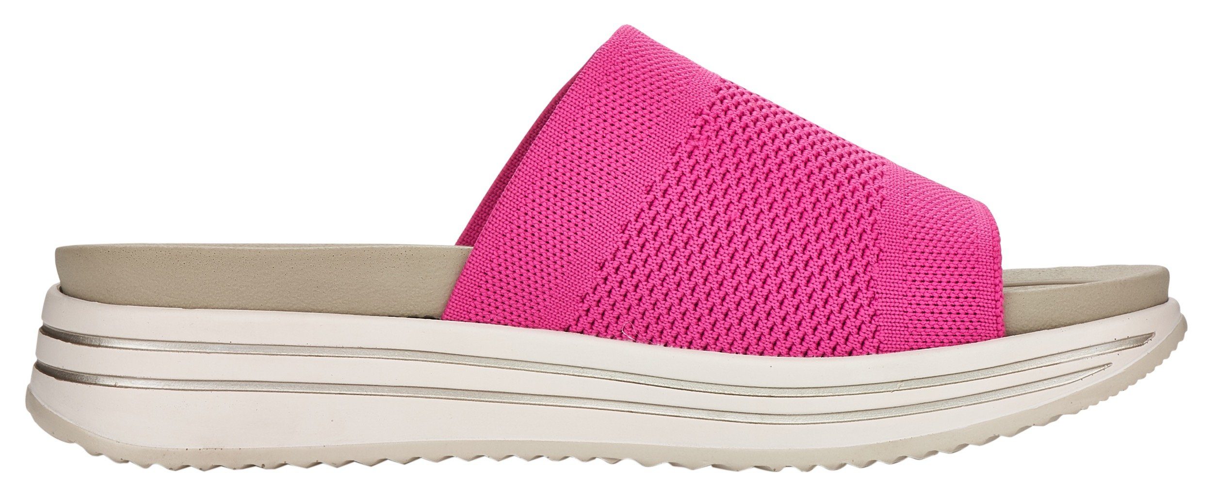 breiter Pantolette Remonte Bandage mit fuchsia