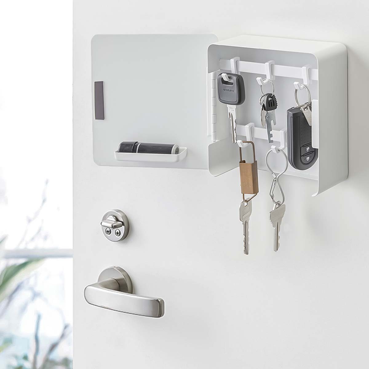 Yamazaki Schlüsselkasten "Tower" aus Metall 15x15x5cm, magnetisch, Schlüsse günstig online kaufen