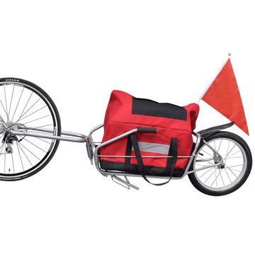 vidaXL Fahrradlastenanhänger Fahrradanhänger Einrad mit Tasche