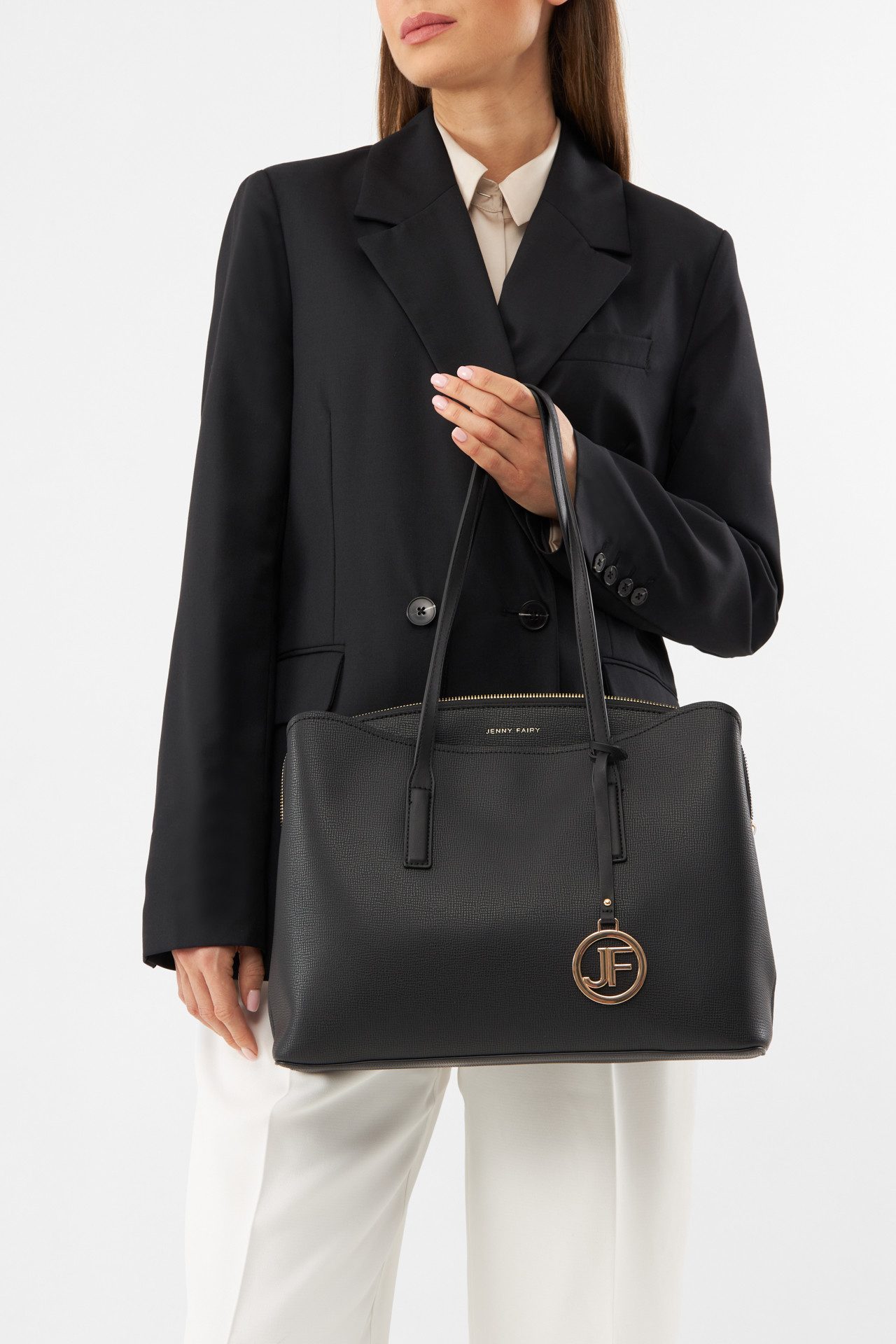 Handtasche Jenny Fairy Große Shoppertasche RX5041 schwarz