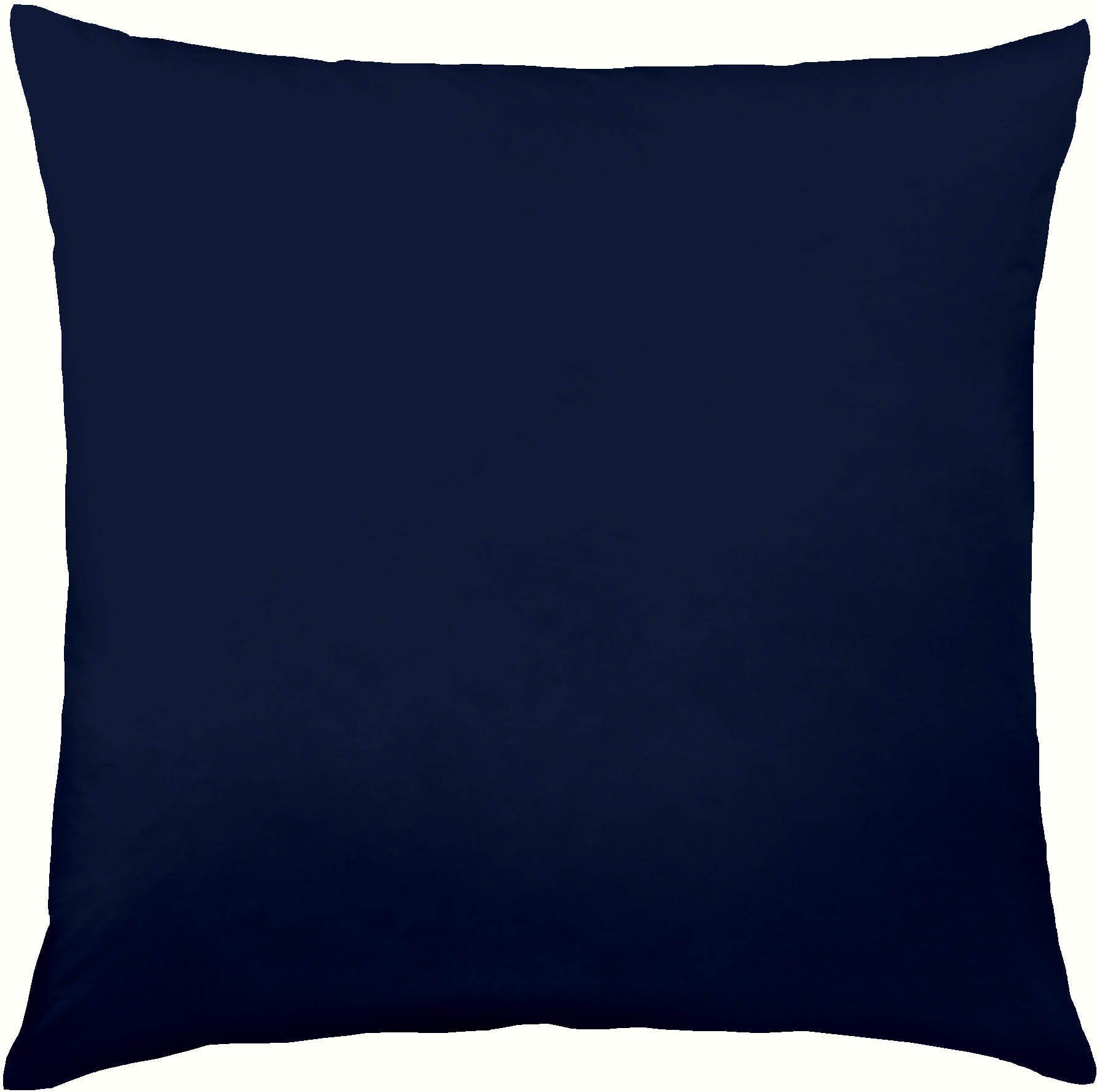 Kaeppel Kissenbezug Uni Mako-Satin, 100% Baumwolle, (1 Stück), Kissenhülle in vielen schönen Farbtönen mit Reißverschluss