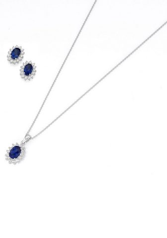 Серьги и Цепочки комплект »Blaue...