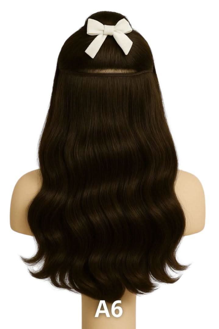NOGI Kunsthaar-Extension NOGI Glam Clip, Clip-In Haarteil, 50 cm Länge, hitzebeständig für Glam-Look