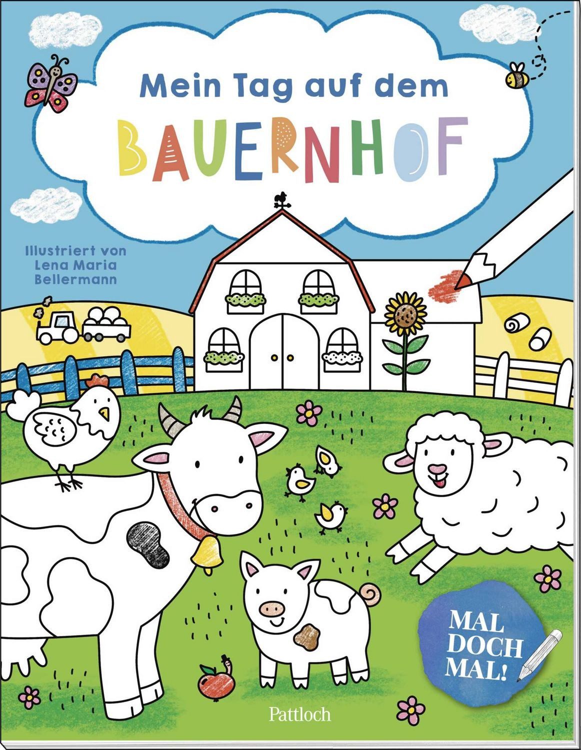 Mal doch mal! – Mein Tag auf dem Bauernhof / diverse, Ausmalbuch für Kinder ab 4 Jahren