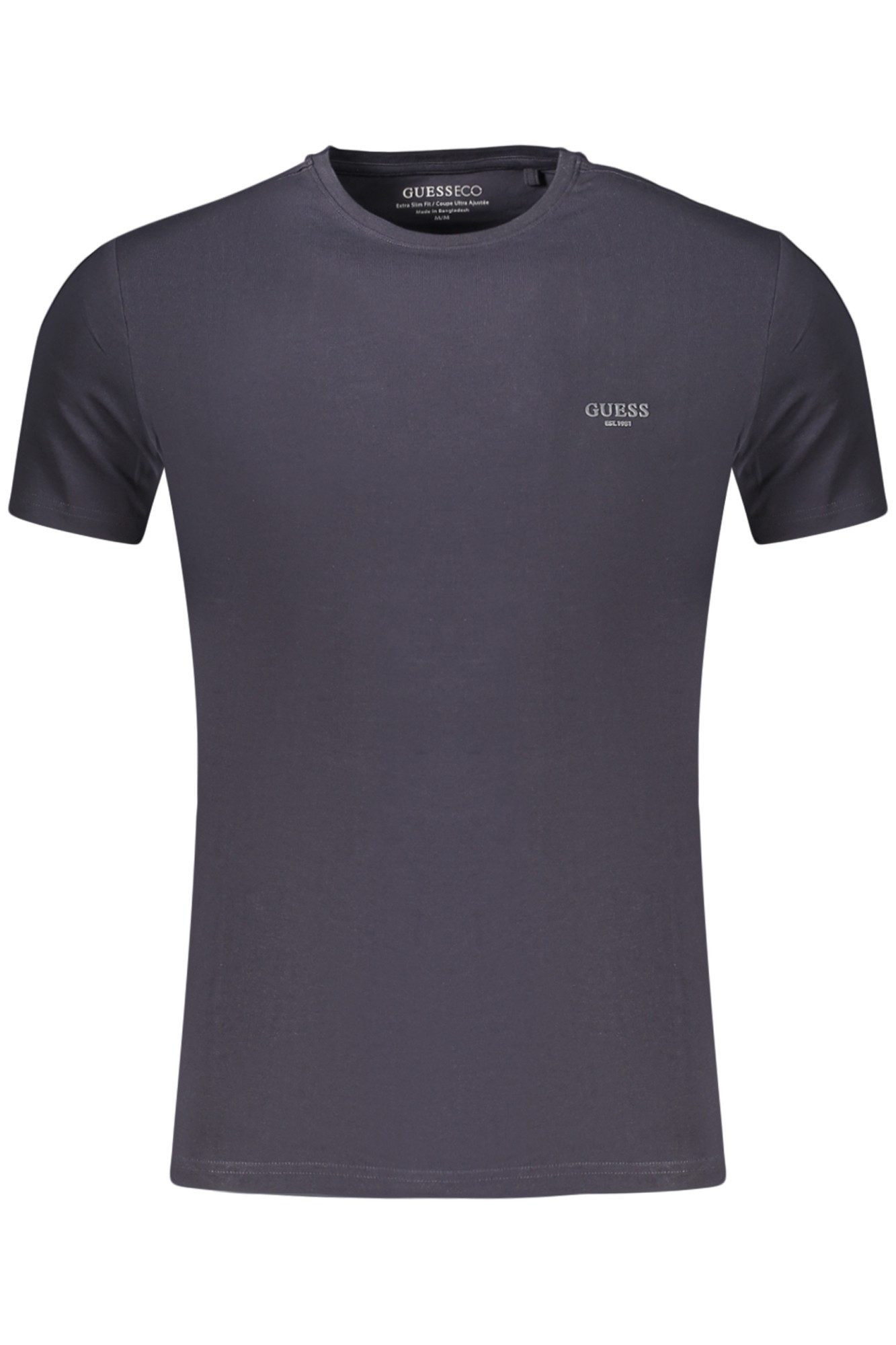 GUESS JEANS T-Shirt Herren Extra Slim Fit Rundhals T-Shirt Blau aus