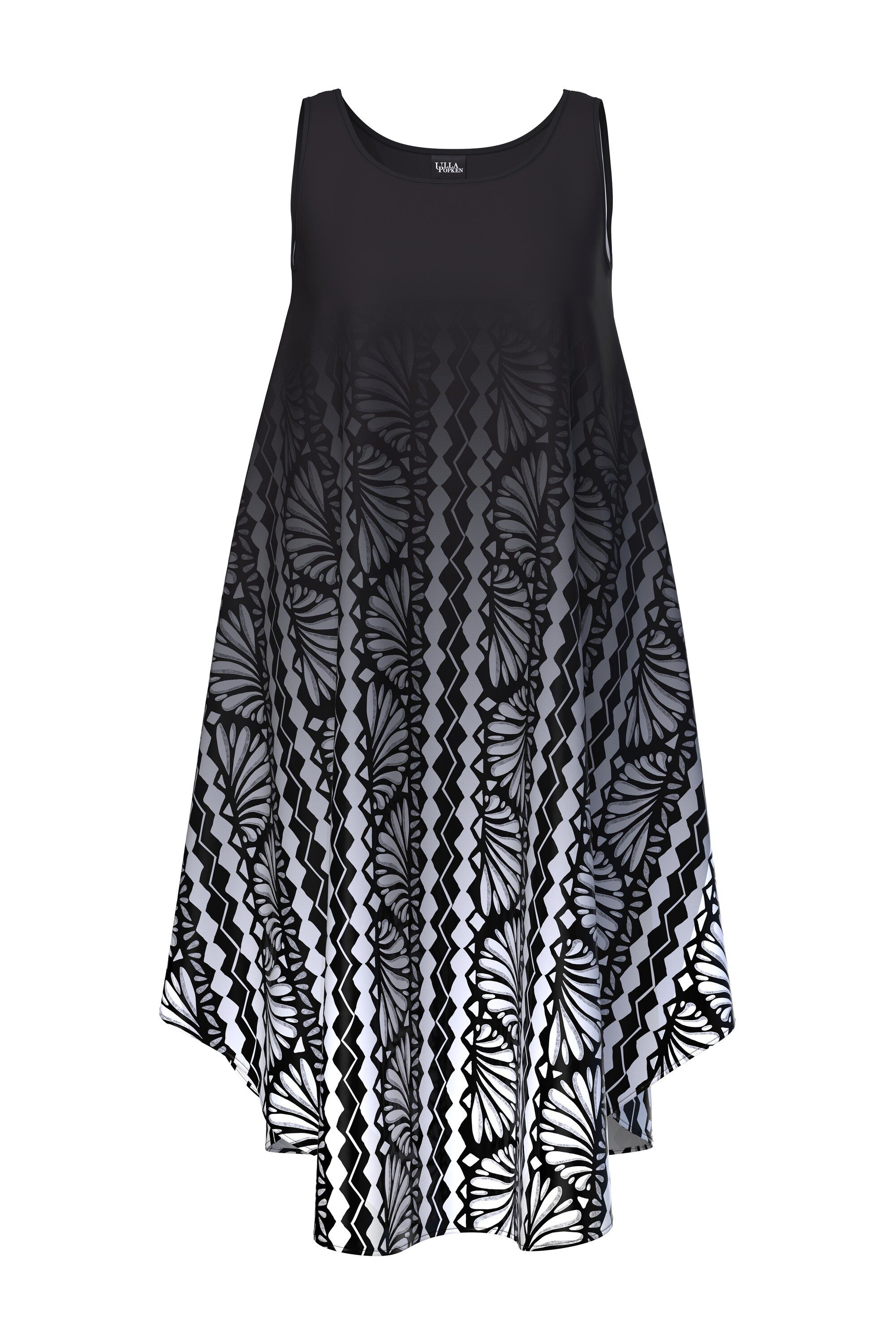 Ulla Popken Maxikleid Midikleid Muscheln A-Linie günstig online kaufen