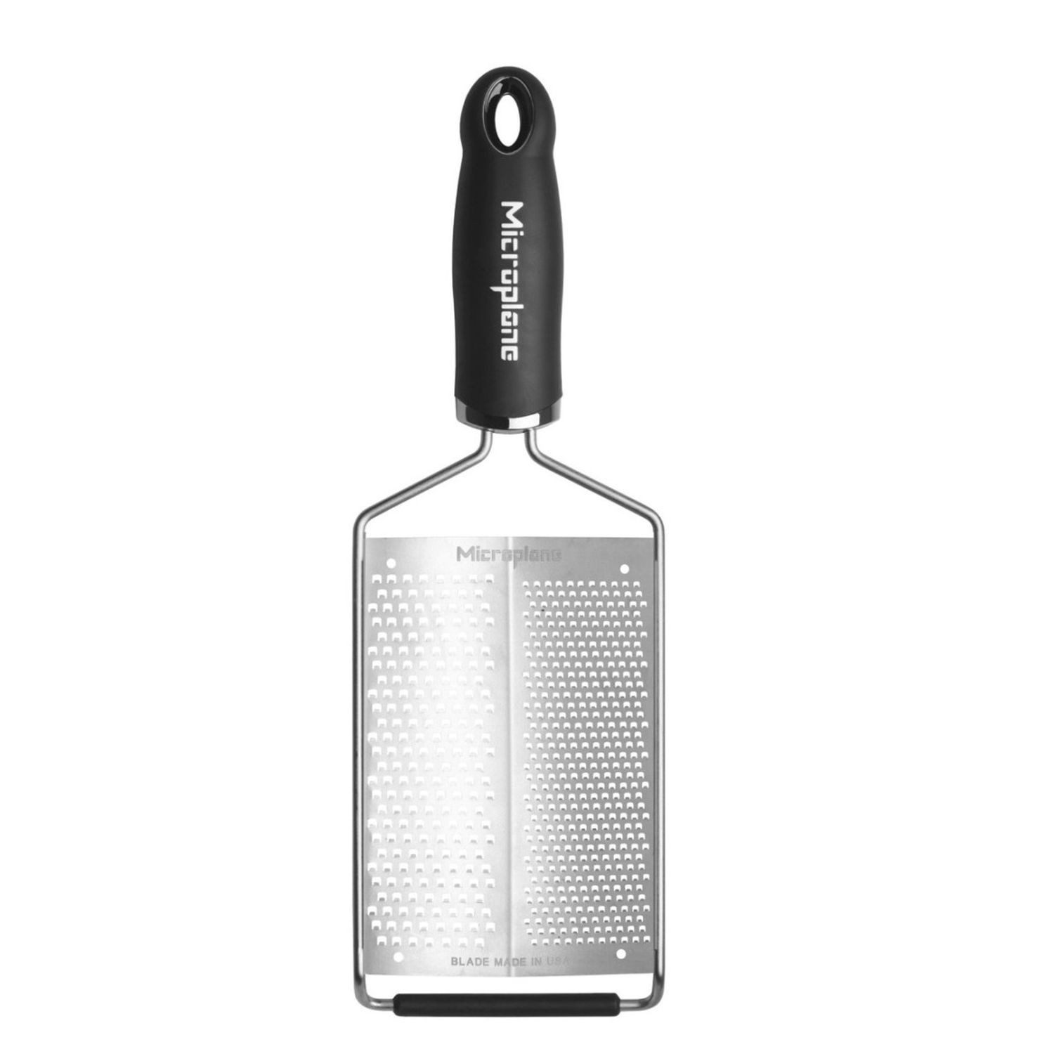 Microplane Küchenreibe Gourmet Doppelreibe Grob & Fein, Edelstahl, Kunststoff