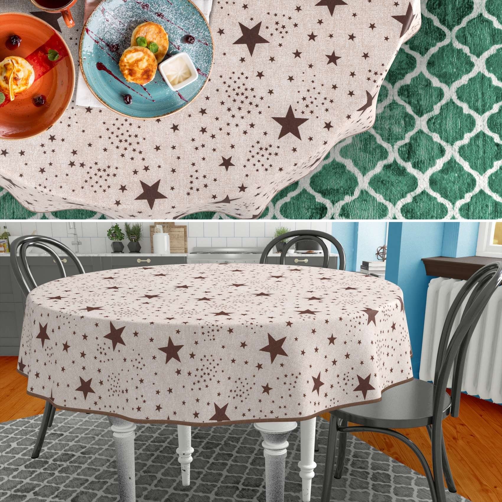 ANRO Tischdecke abwaschbar mit Motiv schmutzabweisend günstig online kaufen