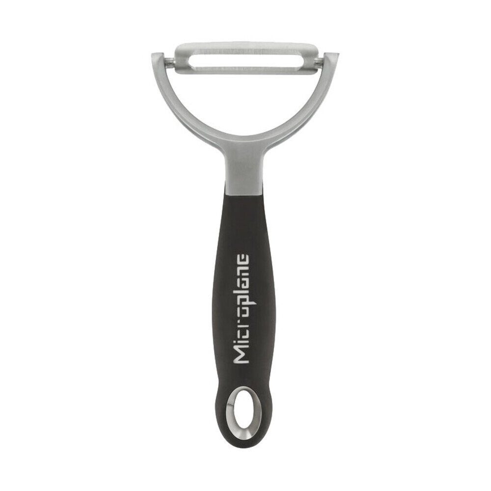 Microplane Sparschäler Profi Y Schäler Speciality schwarz, (1-tlg), Profi Y Schäler Speciality schwarz, Edelstahl, schwarz