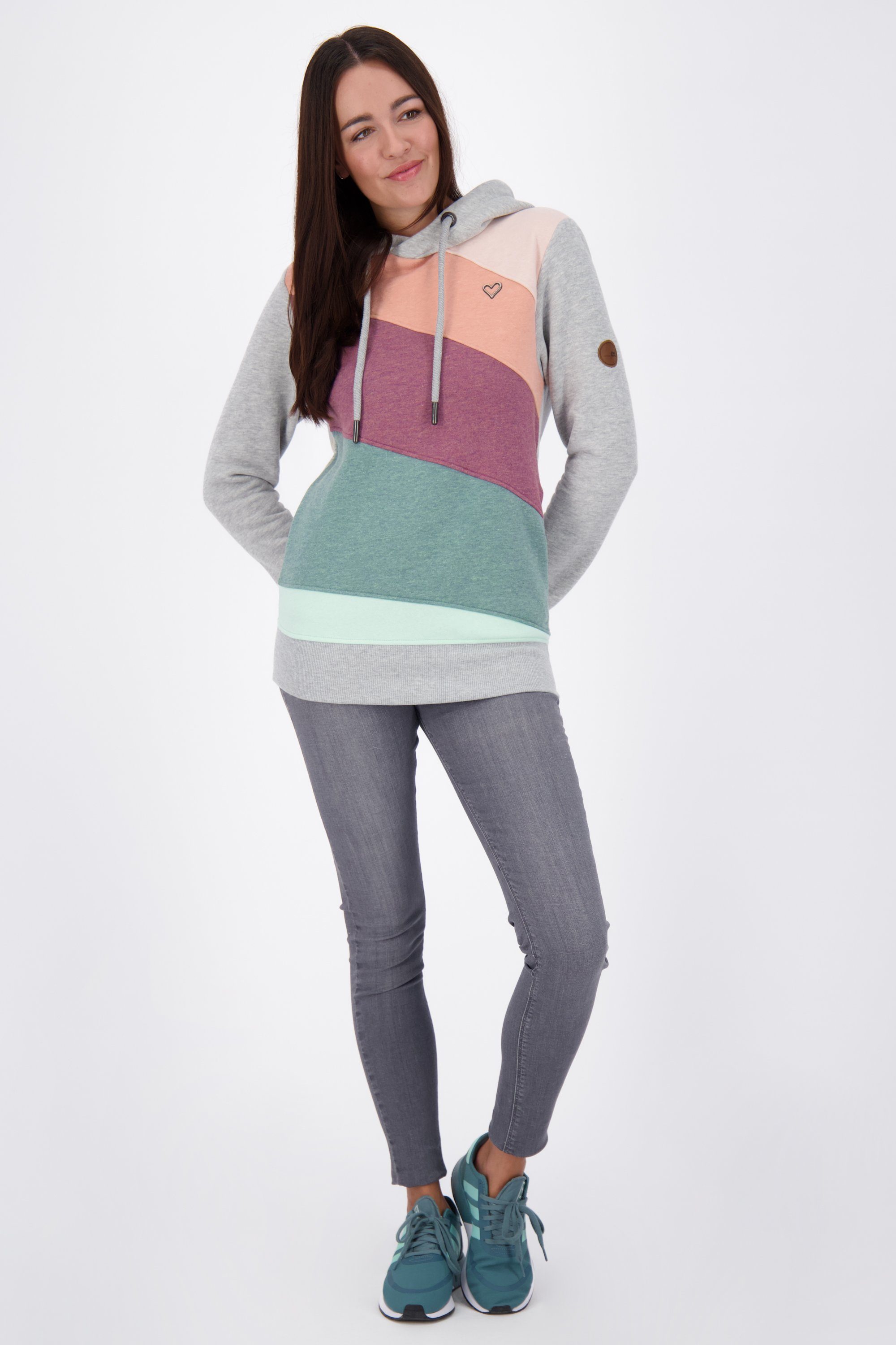 Kickin cloudy Sweat A Kapuzensweatshirt Sweatshirt melange Damen Alife LeniAK Kapuzensweatshirt, &