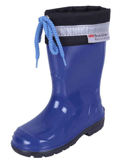 Sarcia.eu Blaue Gummistiefel Regenstiefel Regenschuhe für Kinder LEMIGO 20 EU Gummistiefel