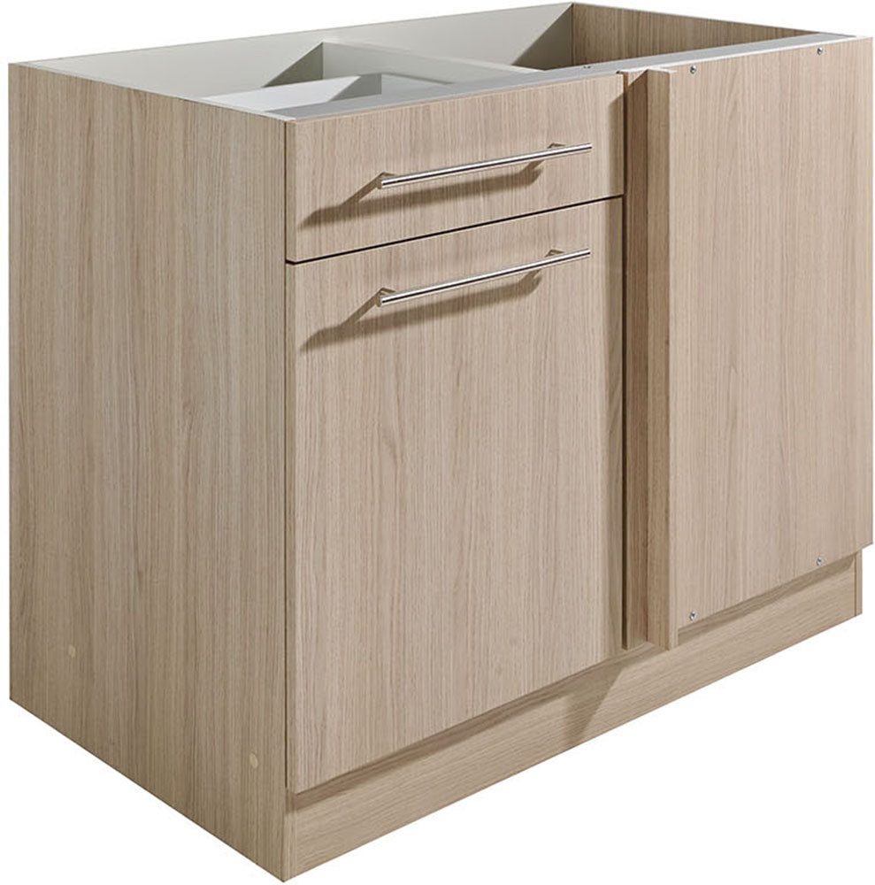 wiho Küchen Eckunterschrank Filo 100 cm breit, Planungsmaß 110 cm, ohne Arbeitsplatte