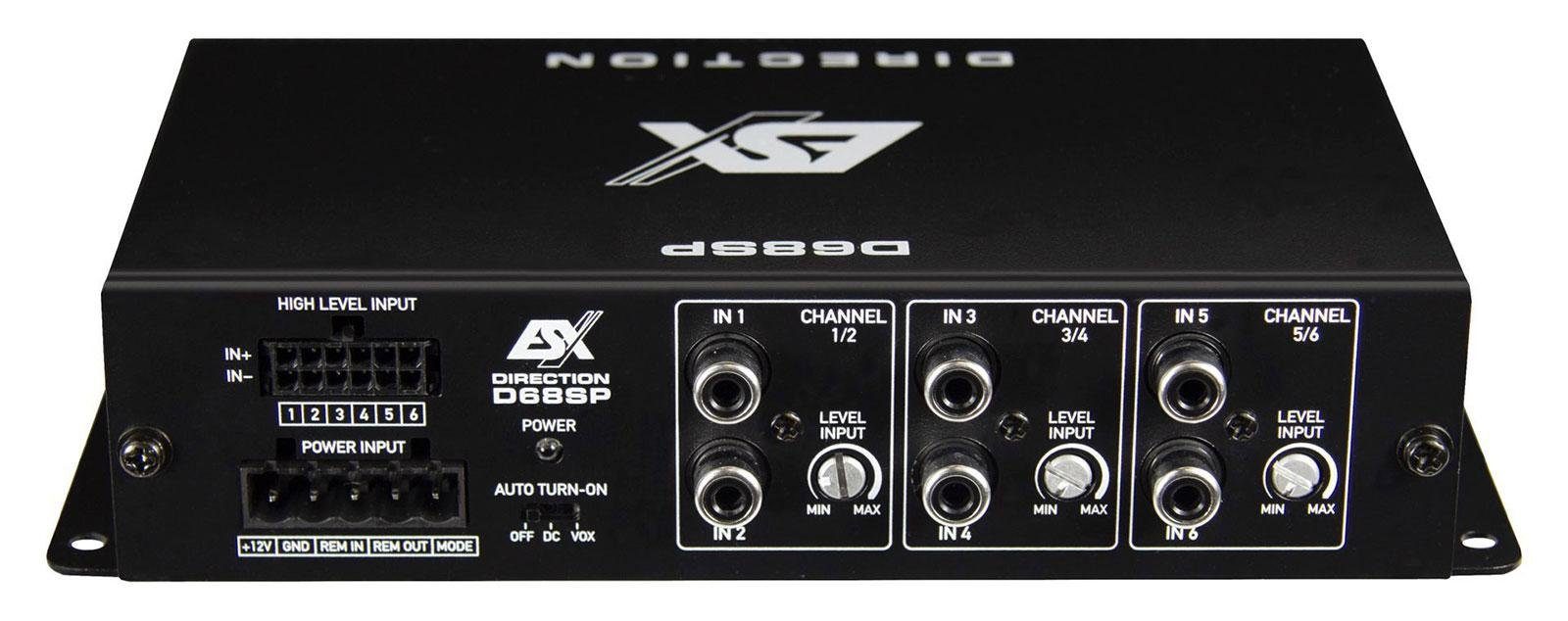 Signalprozessor Ausgang ESX Digitaler mit Leistungsverstärker D68SP 6-Kanal 8-Kanal