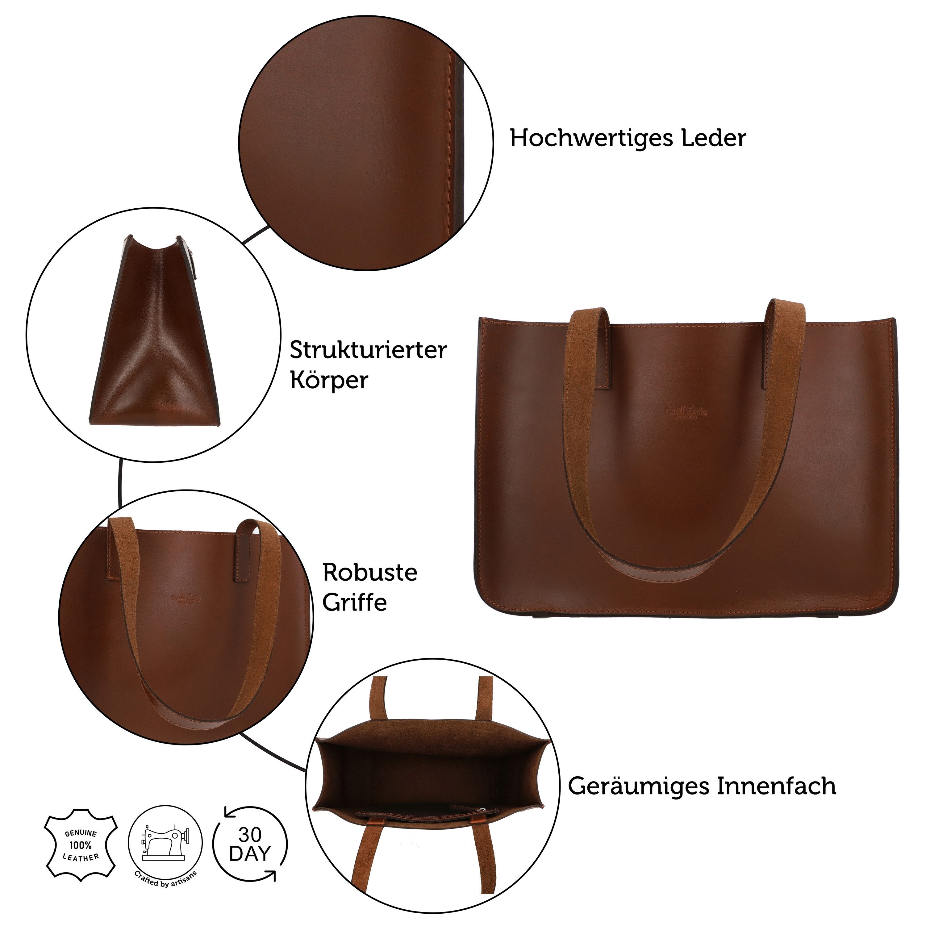 Gusti Leder Shopper Gusti Leder Shopper Agatha S (1-tlg)