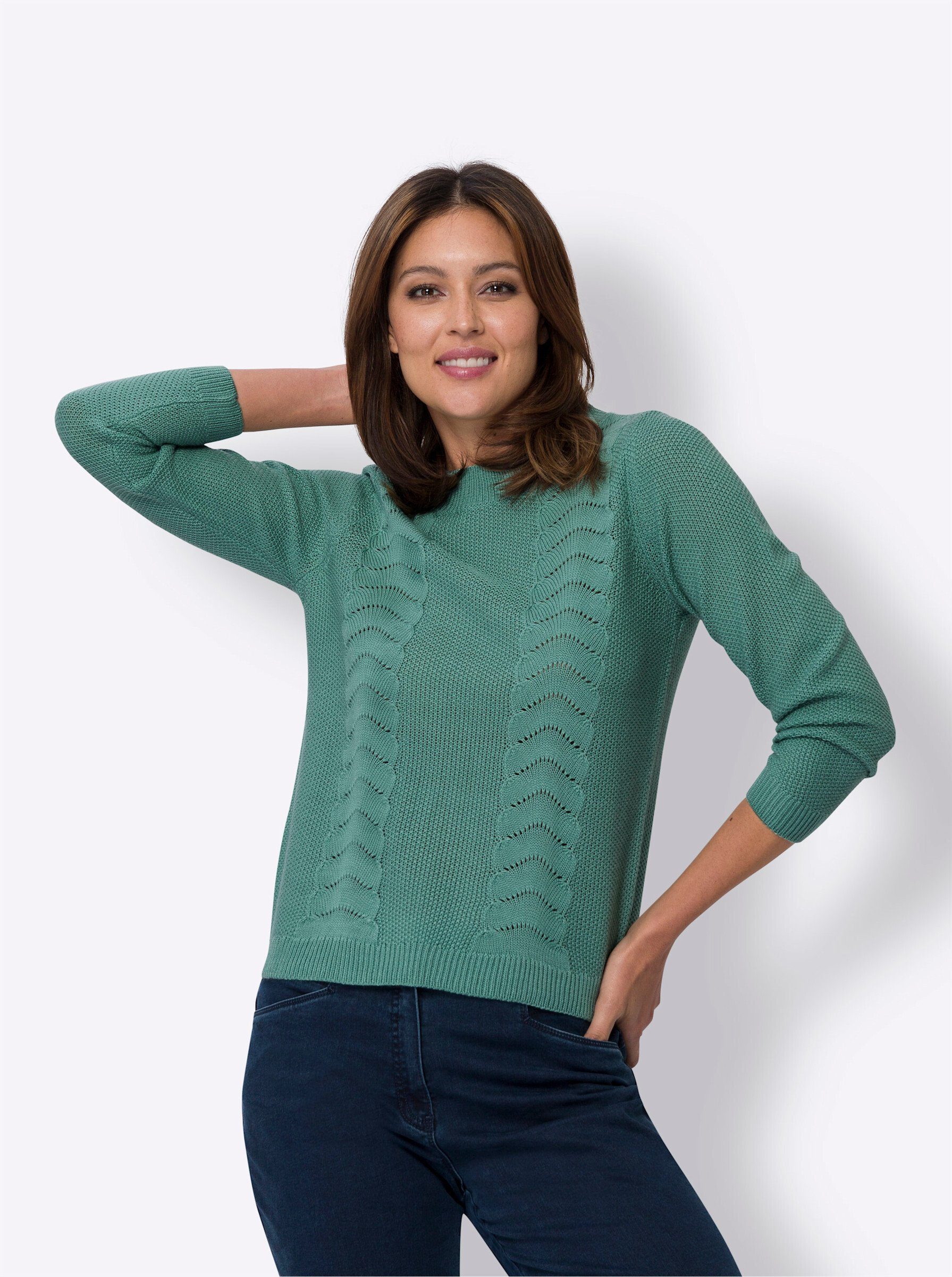 Classic Basics V-Ausschnitt-Pullover "Langarm-Pullover" günstig online kaufen
