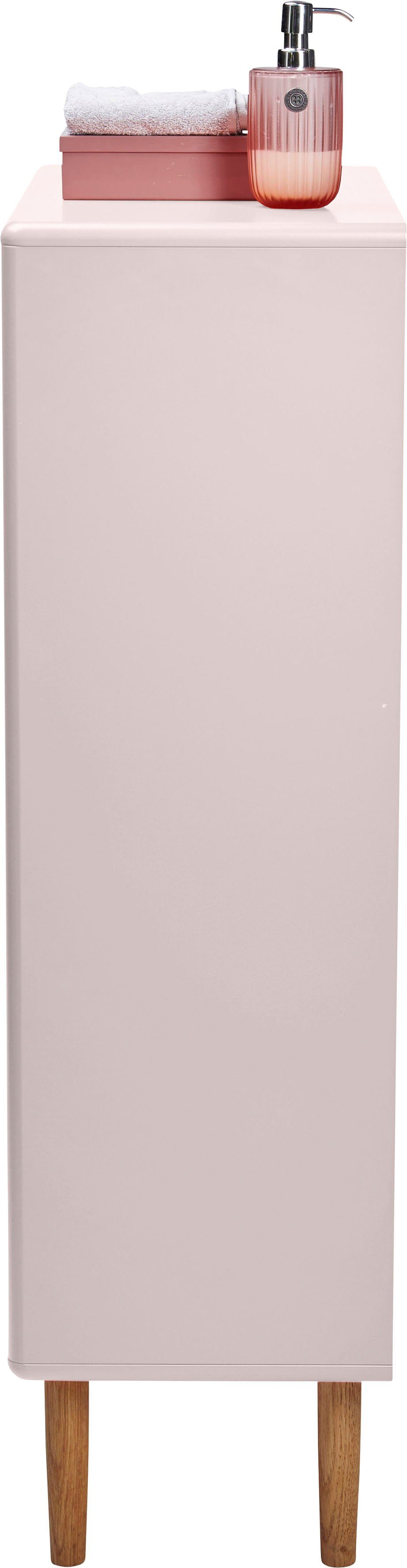 TOM TAILOR HOME Füßen Eiche COLOR 65 1 Tür, Midischrank mit mit geölt, Breite in cm BATH rose